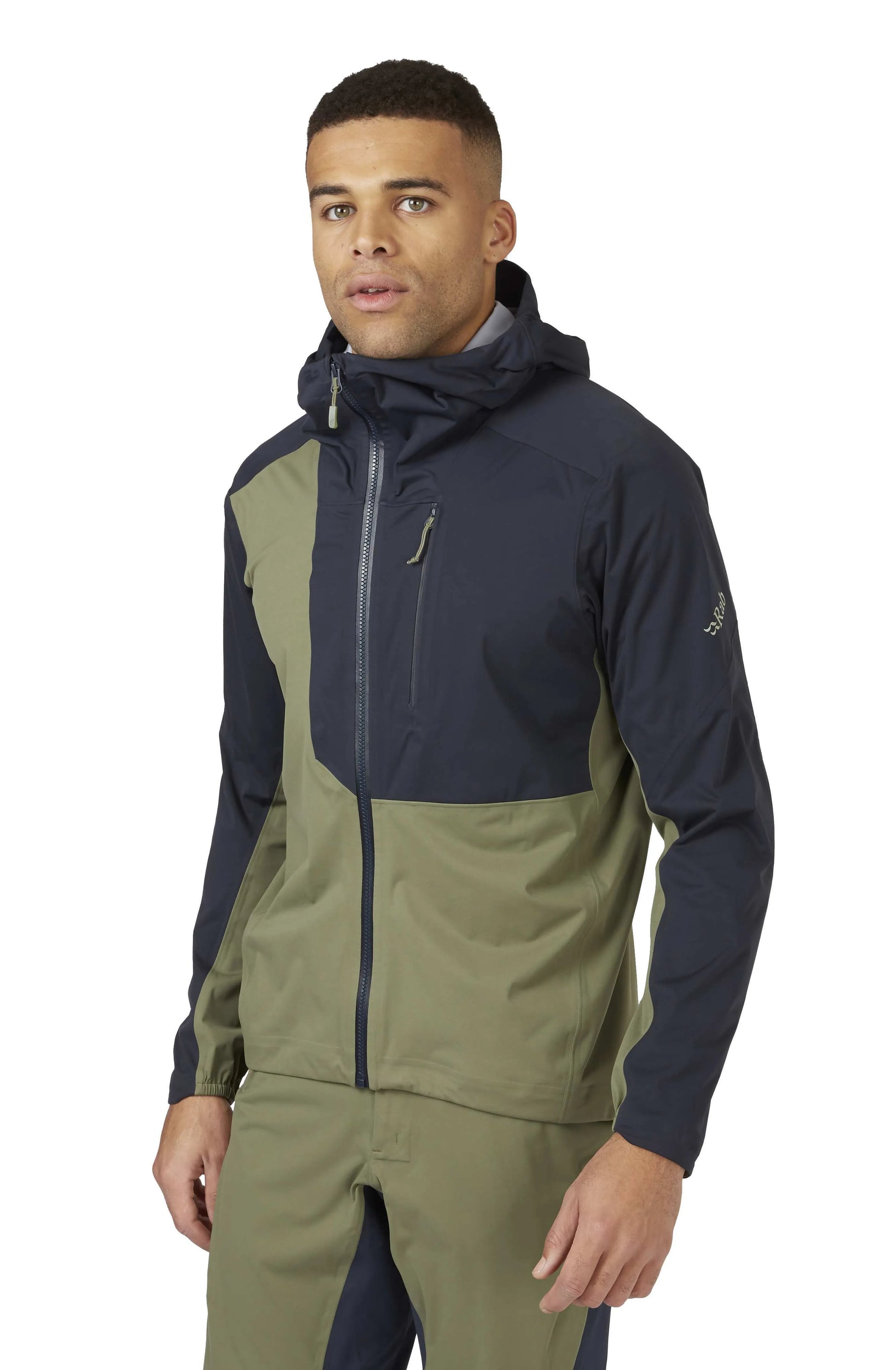 Rab Cinder Kinetic Jacket Light Khaki/Beluga / XL