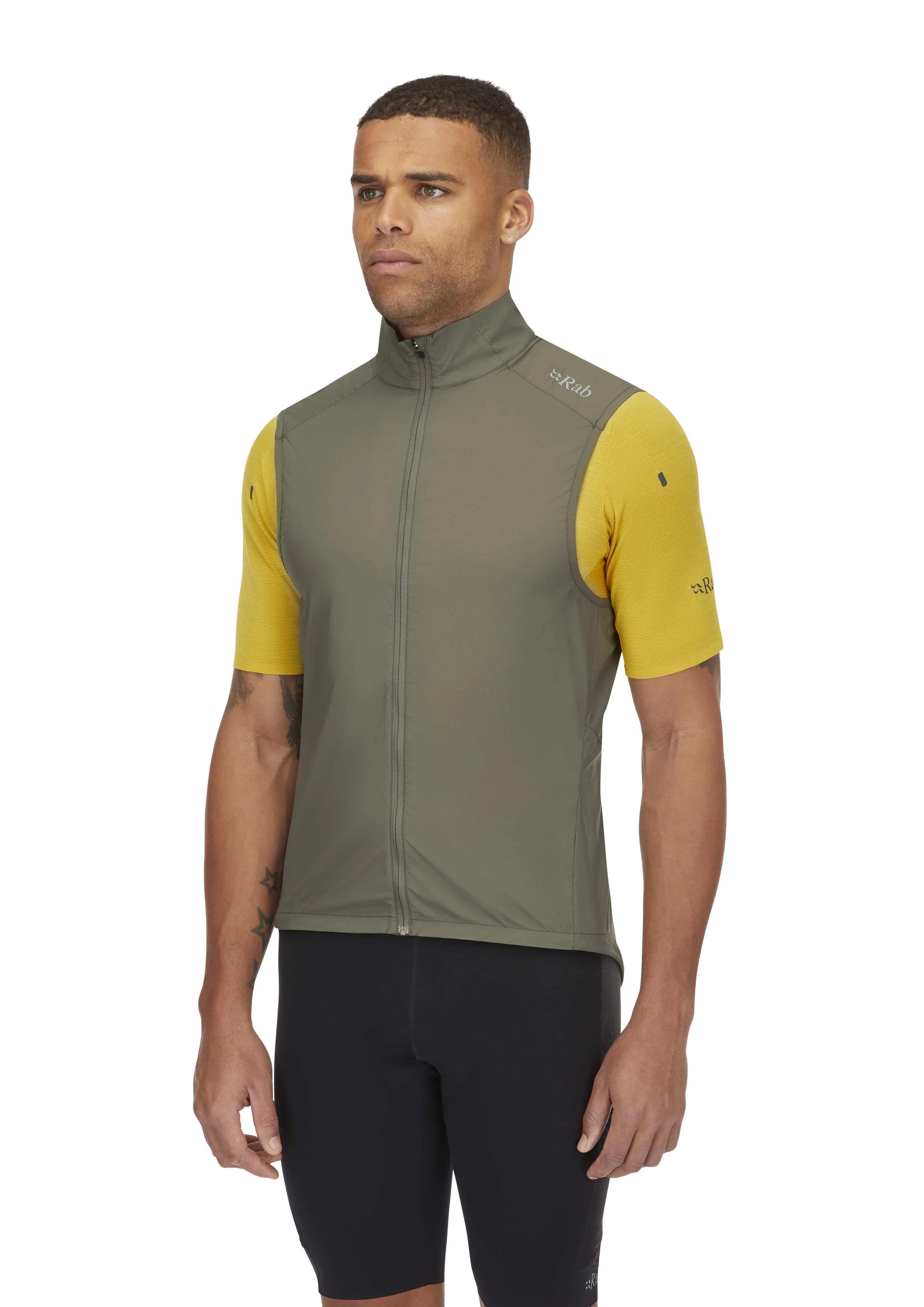 Rab Cinder Windveil Vest Light Khaki / XXL