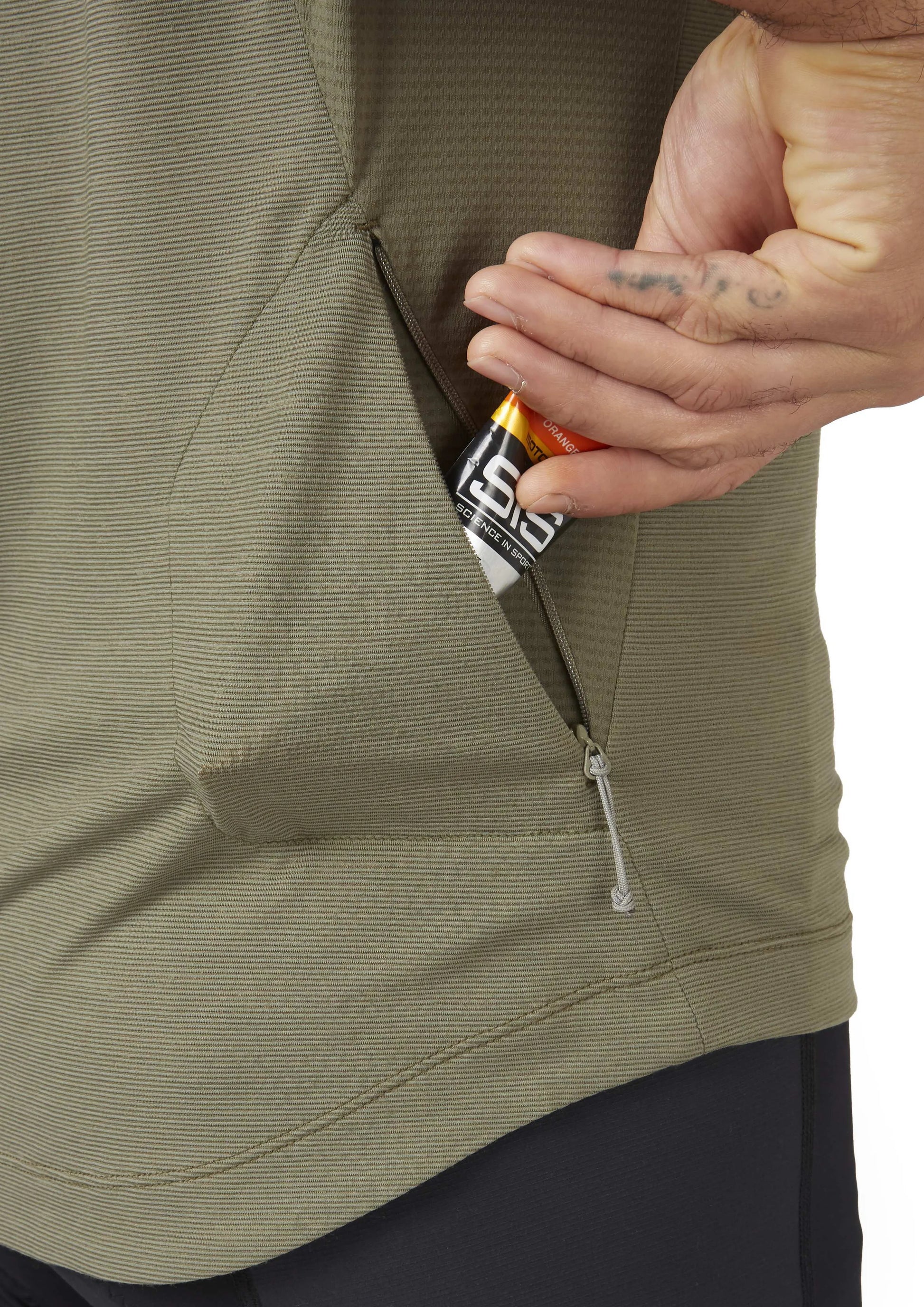 Rab Cindercrino Zip Tee Light Khaki / XL
