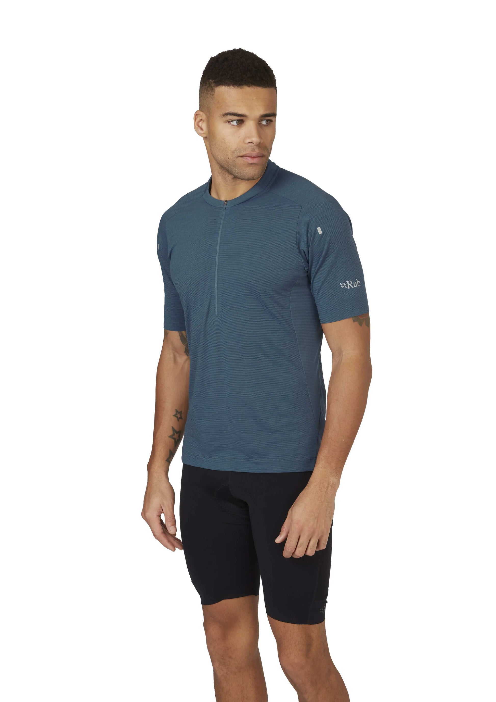 Rab Cindercrino Zip Tee Orion Blue / XL