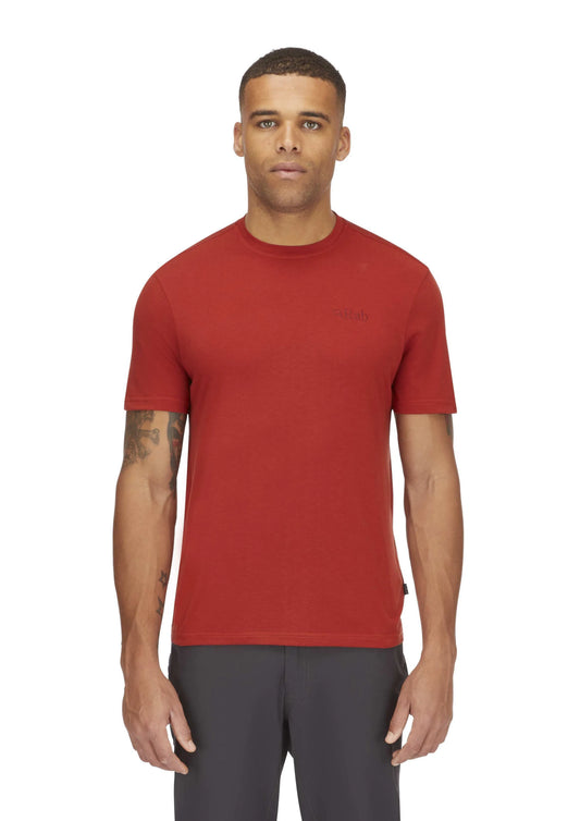 Rab Crimp Logo Tee Tuscan Red / XXL