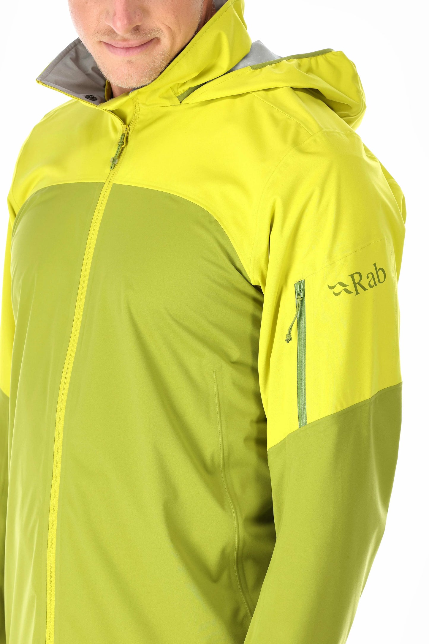 Rab Kinetic Ultra Jacket Aspen Green/Zest / XXL