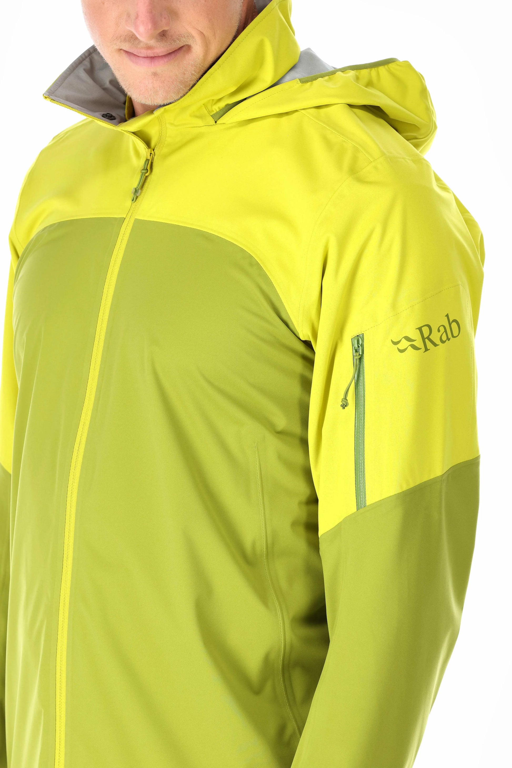 Rab Kinetic Ultra Jacket Aspen Green/Zest / XXL
