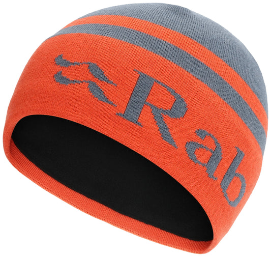 Rab Logo Band Beanie Orion Blue/Red Grapefruit / ONE