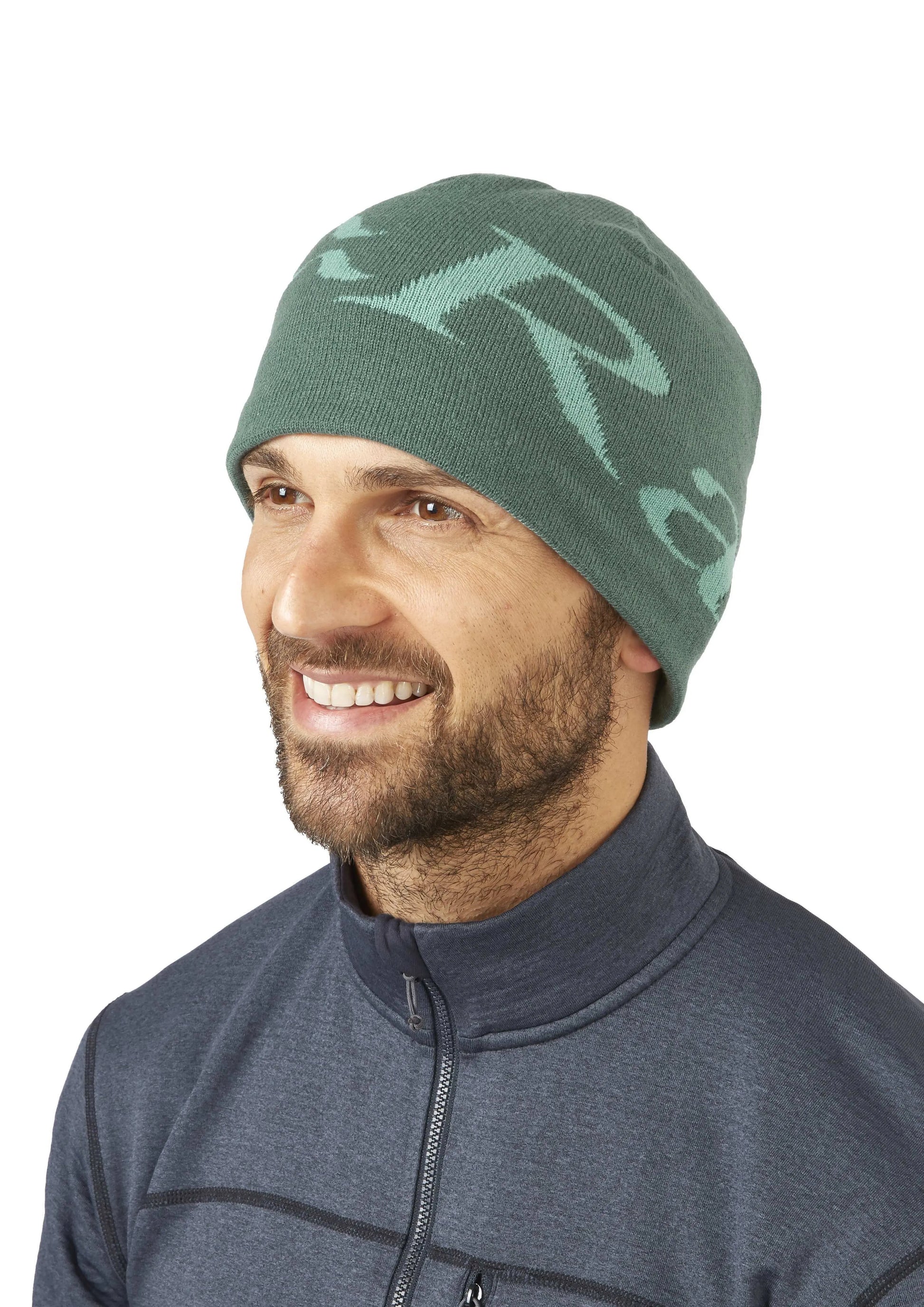 Rab Logo Beanie Green Slate/Glacier Blue / ONE