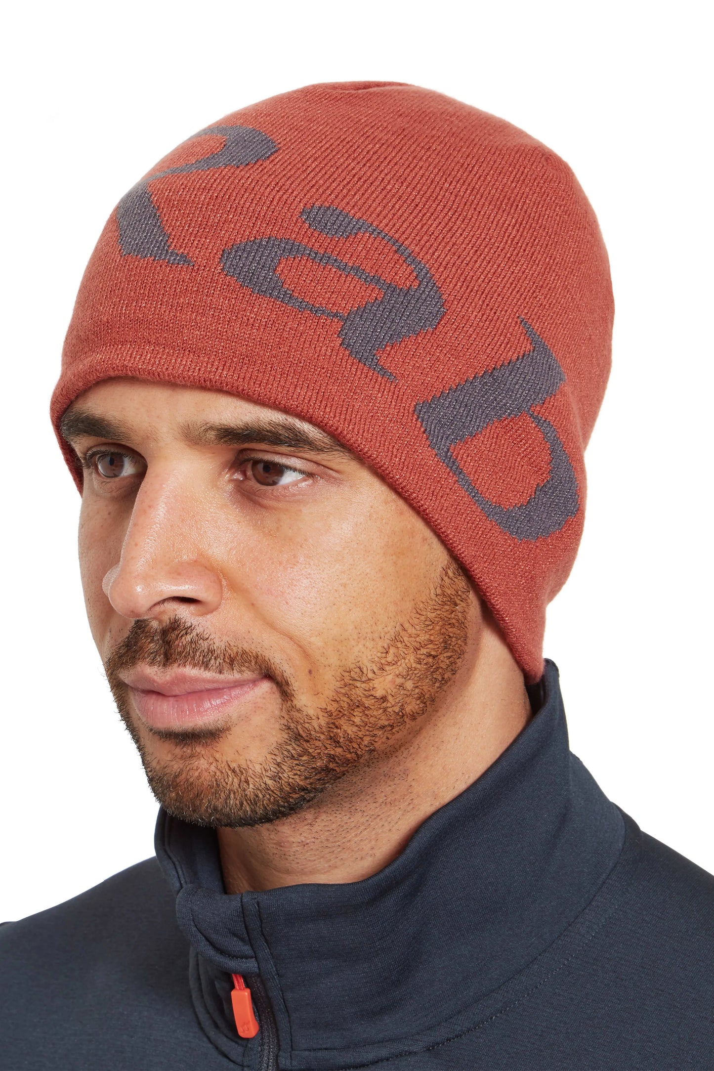 Rab Logo Beanie Tuscan Red/Graphene / ONE