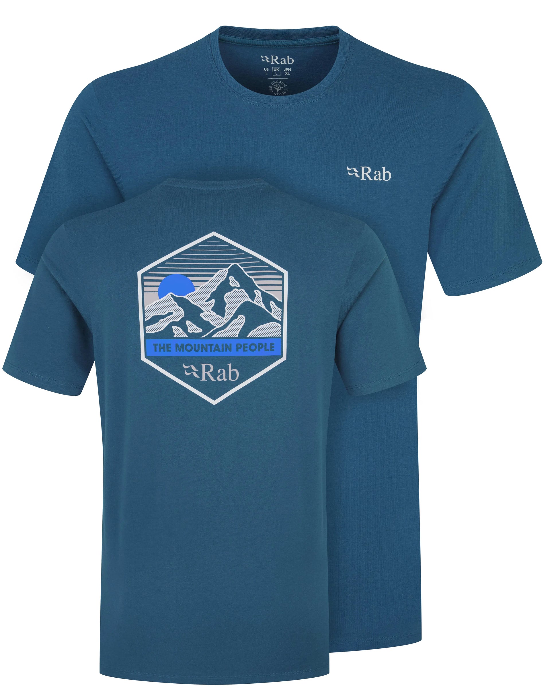 Rab Stance Mountain Peak Tee Tempest Blue / XXL