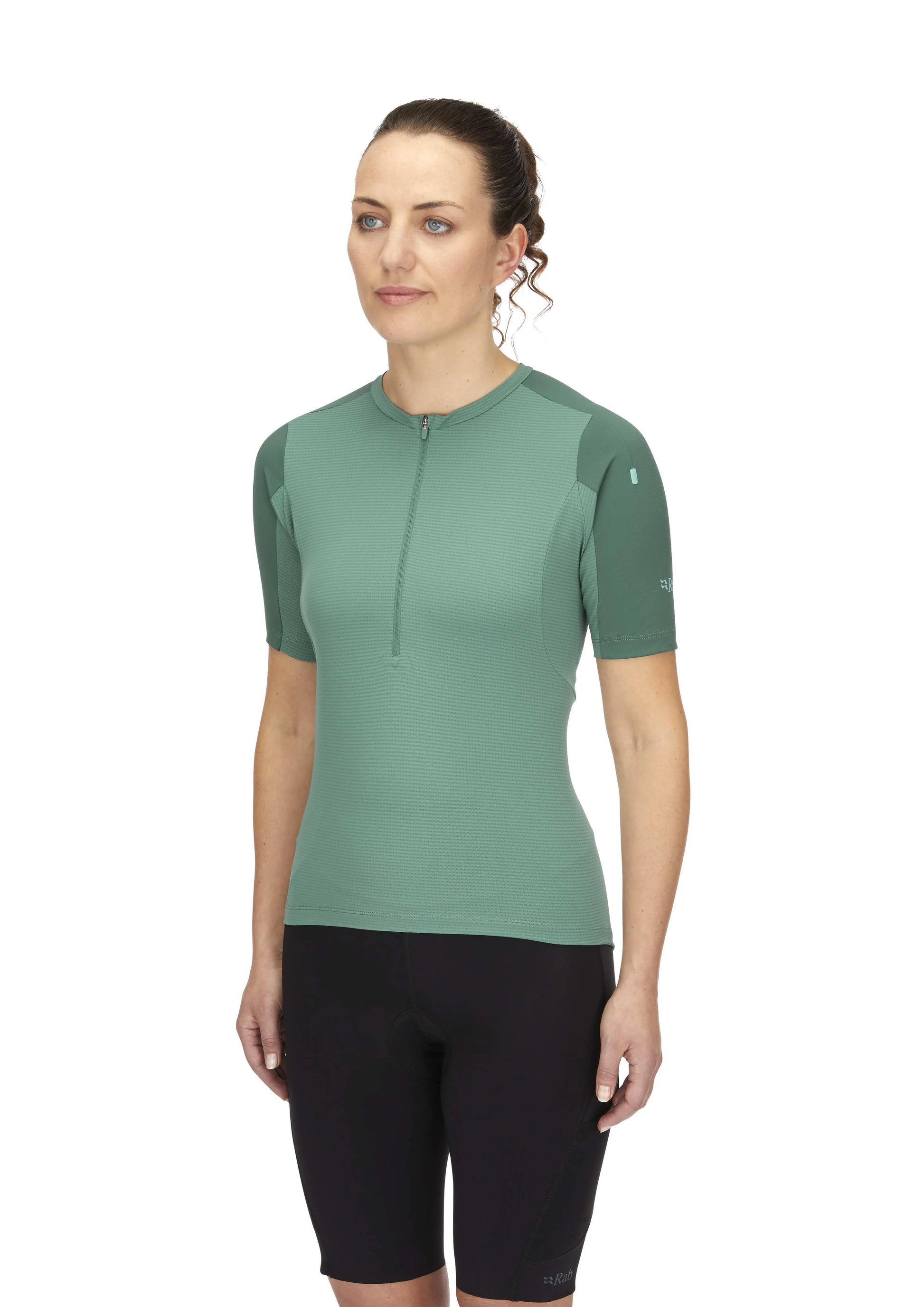 Rab Cinder Tract Jersey Wmns Green Slate/Eucalyptus / 16/XL