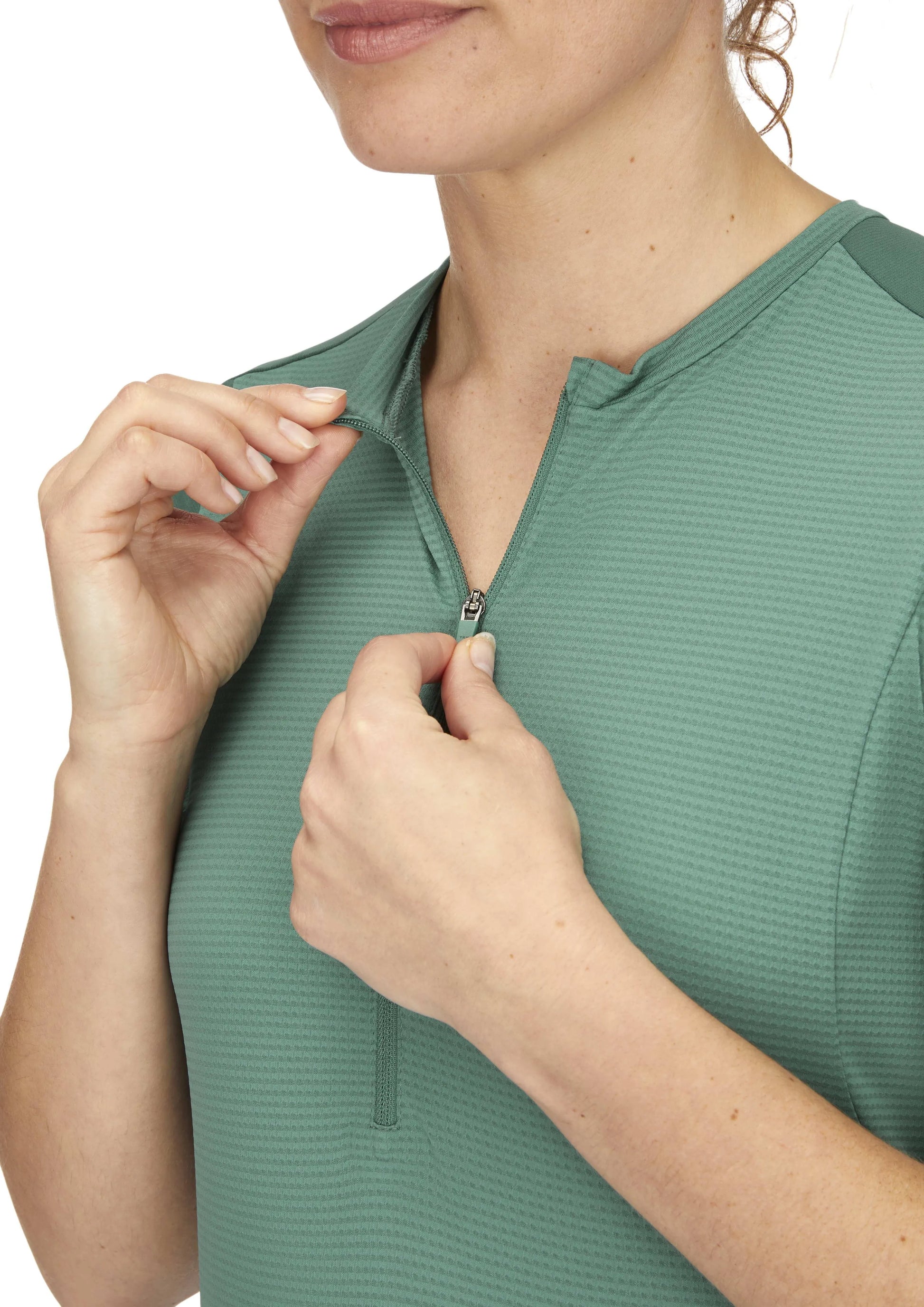 Rab Cinder Tract Jersey Wmns Green Slate/Eucalyptus / 16/XL