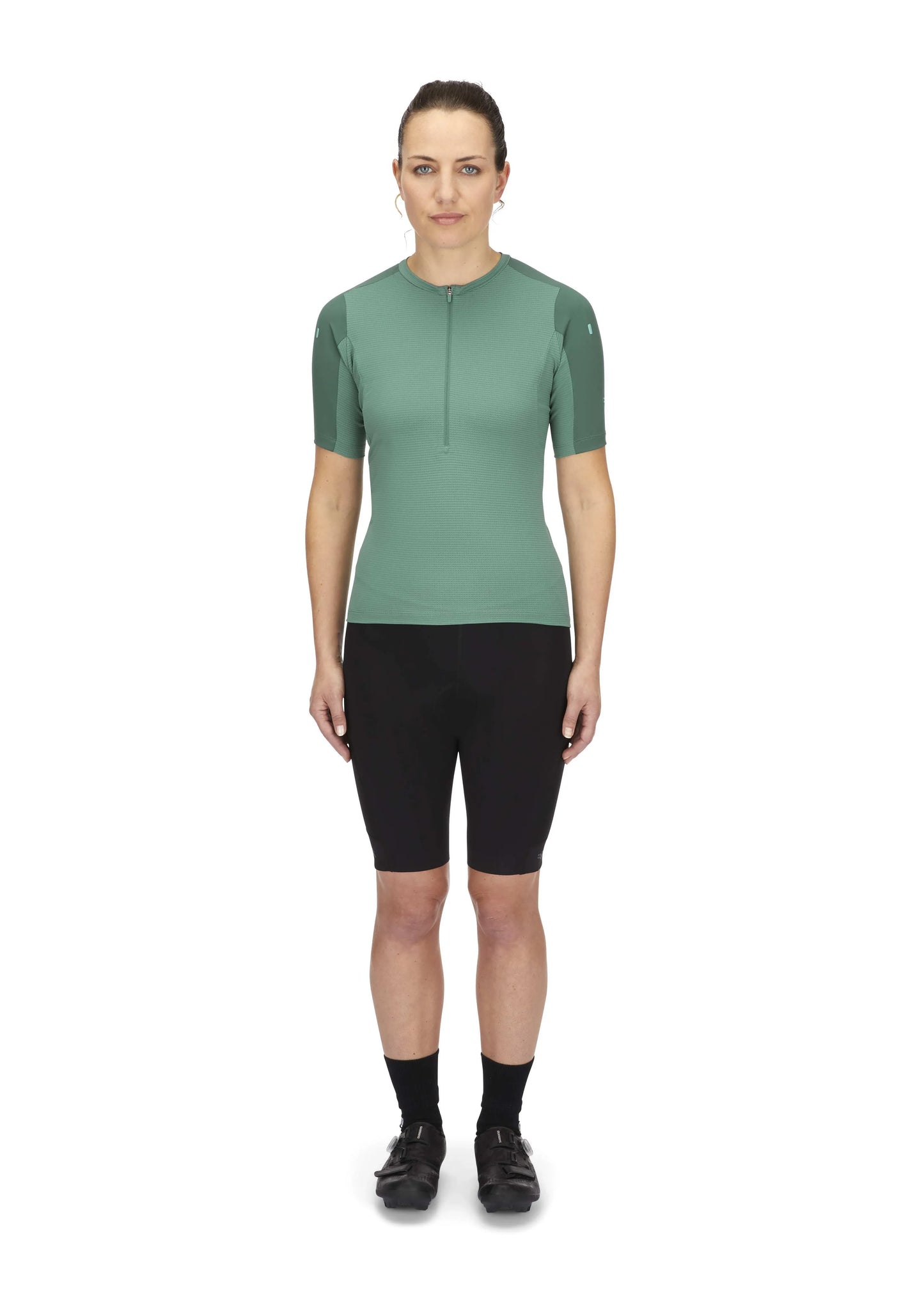 Rab Cinder Tract Jersey Wmns Green Slate/Eucalyptus / 16/XL