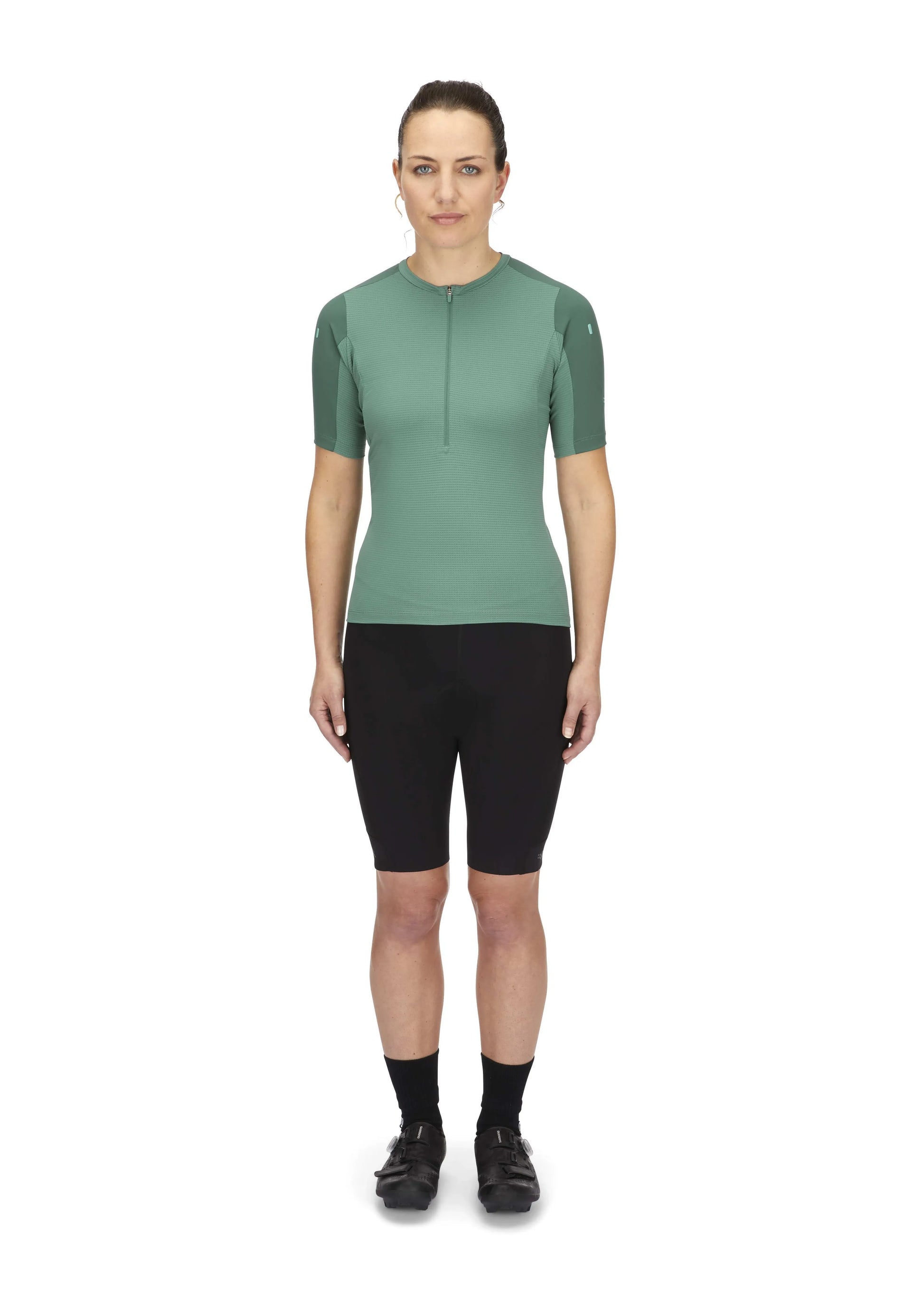 Rab Cinder Tract Jersey Wmns Green Slate/Eucalyptus / 16/XL