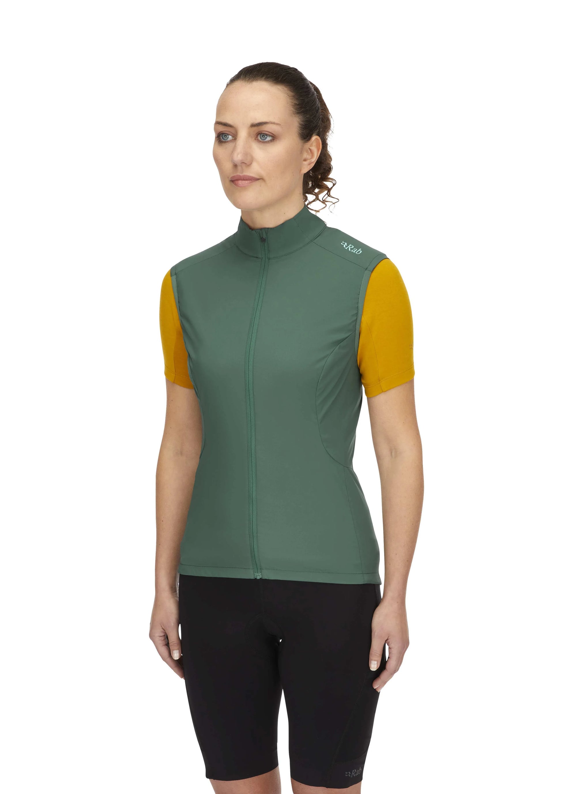 Rab Cinder Windveil Vest Wmns Green Slate / 16/XL