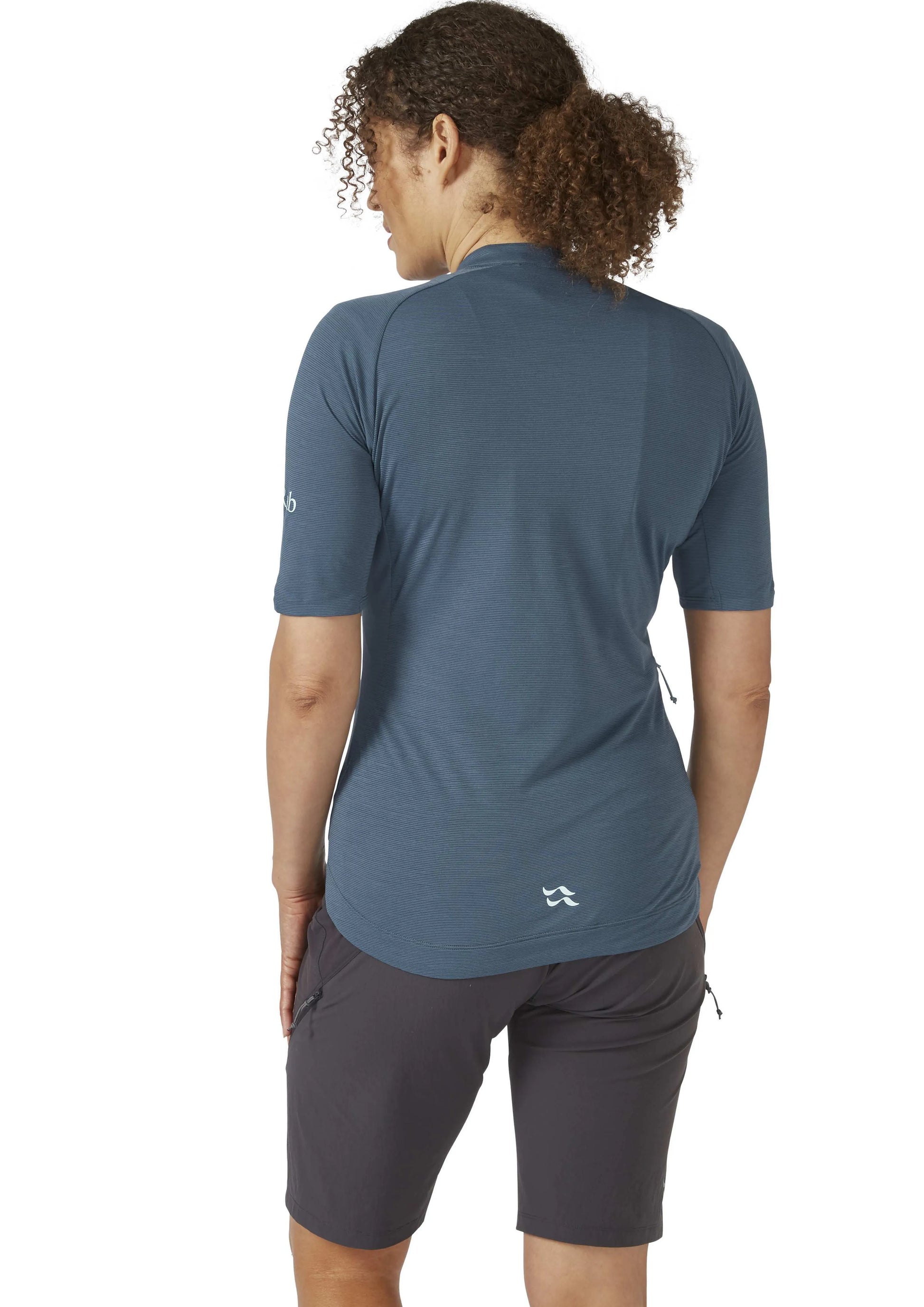 Rab Cindercrino Zip Tee Wmns Orion Blue / 16/XL