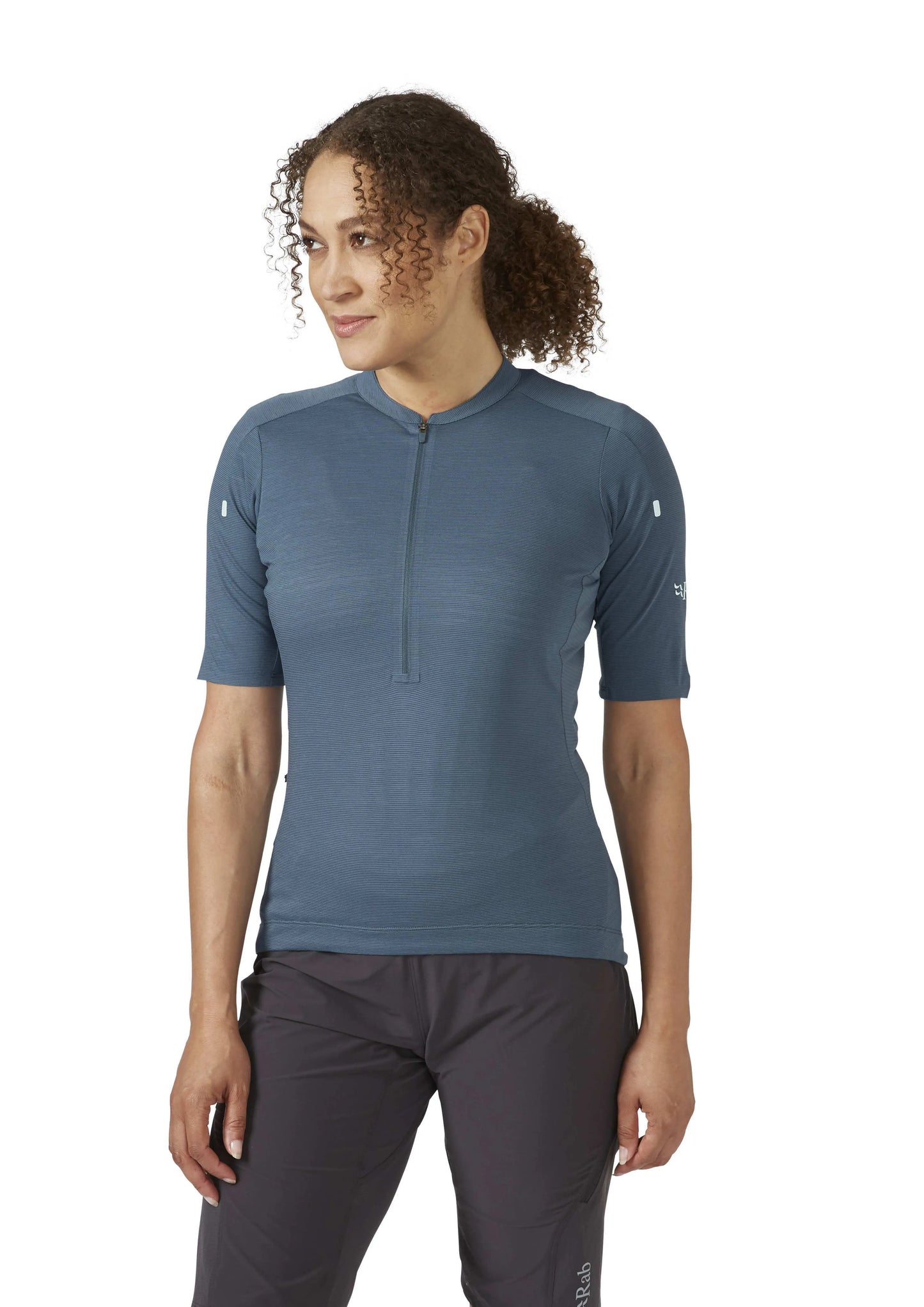 Rab Cindercrino Zip Tee Wmns Orion Blue / 16/XL