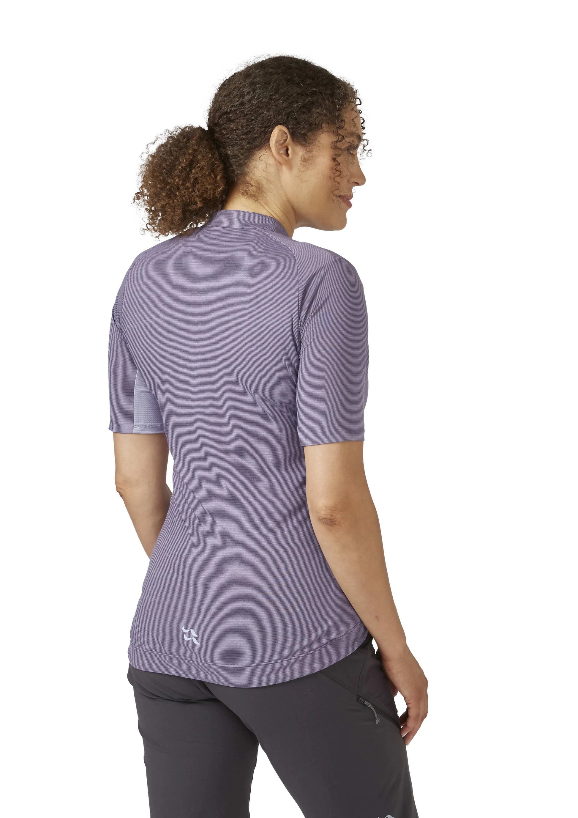 Rab Cindercrino Zip Tee Wmns Purple Sage / 16/XL