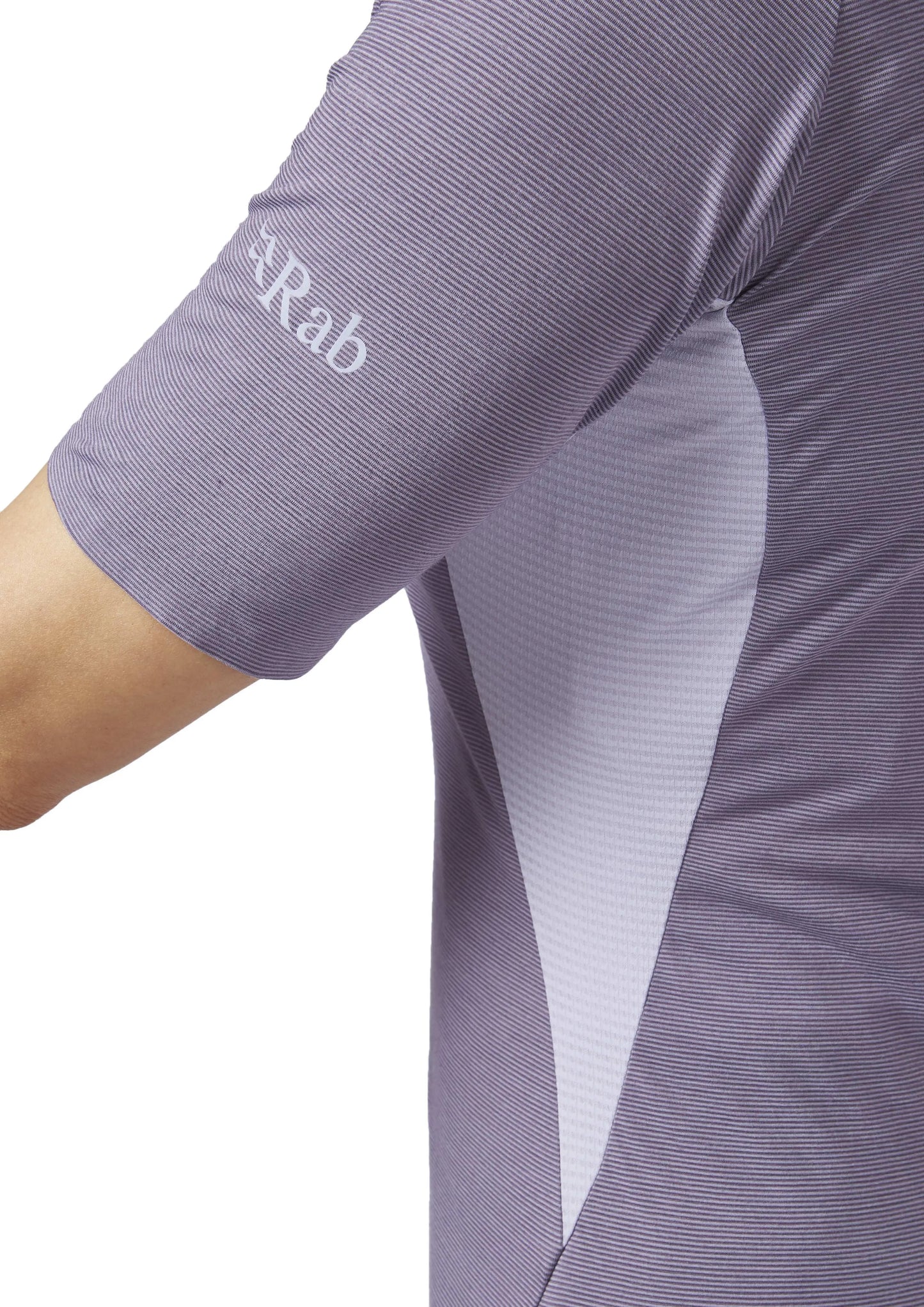 Rab Cindercrino Zip Tee Wmns Purple Sage / 16/XL