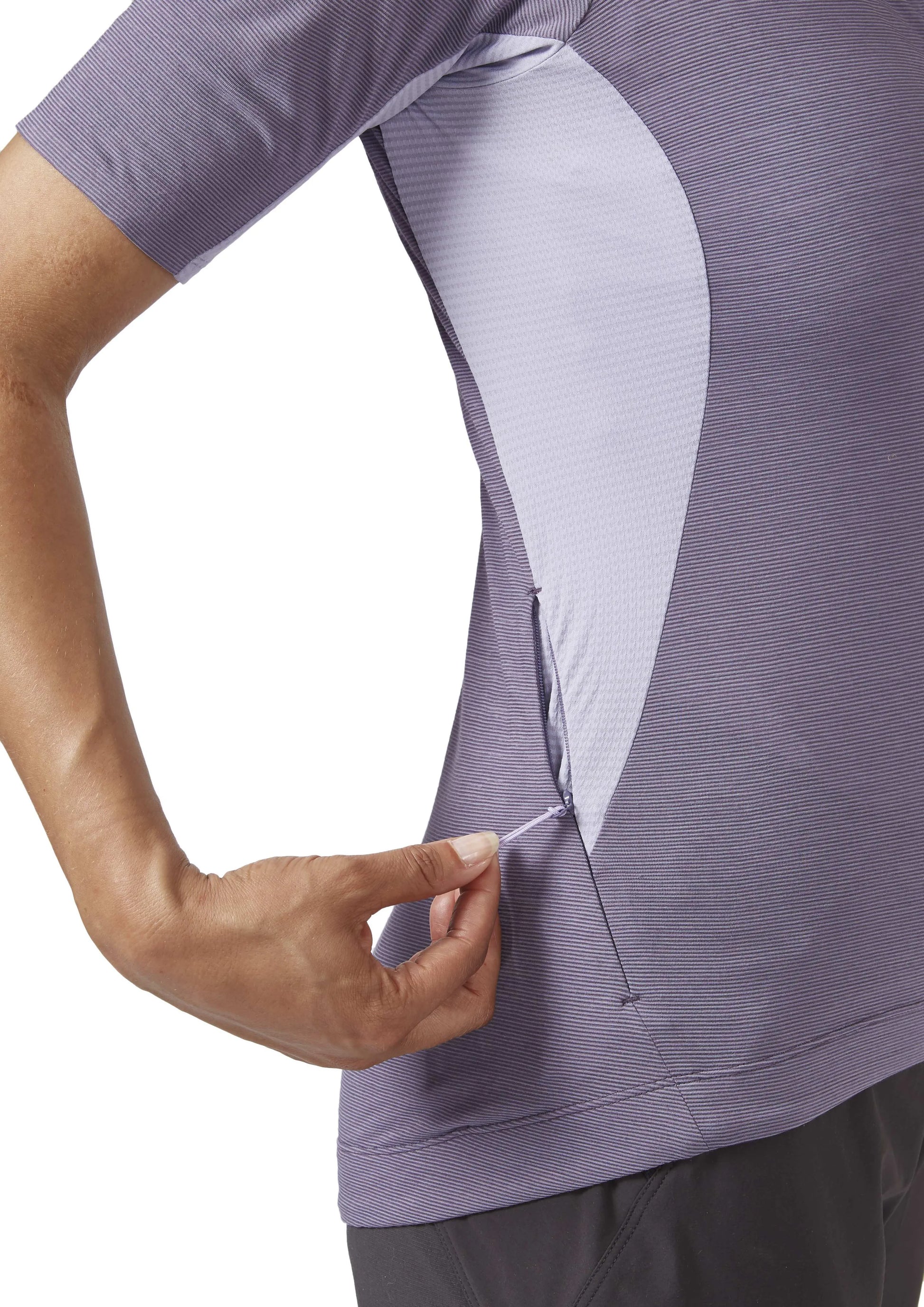 Rab Cindercrino Zip Tee Wmns Purple Sage / 16/XL