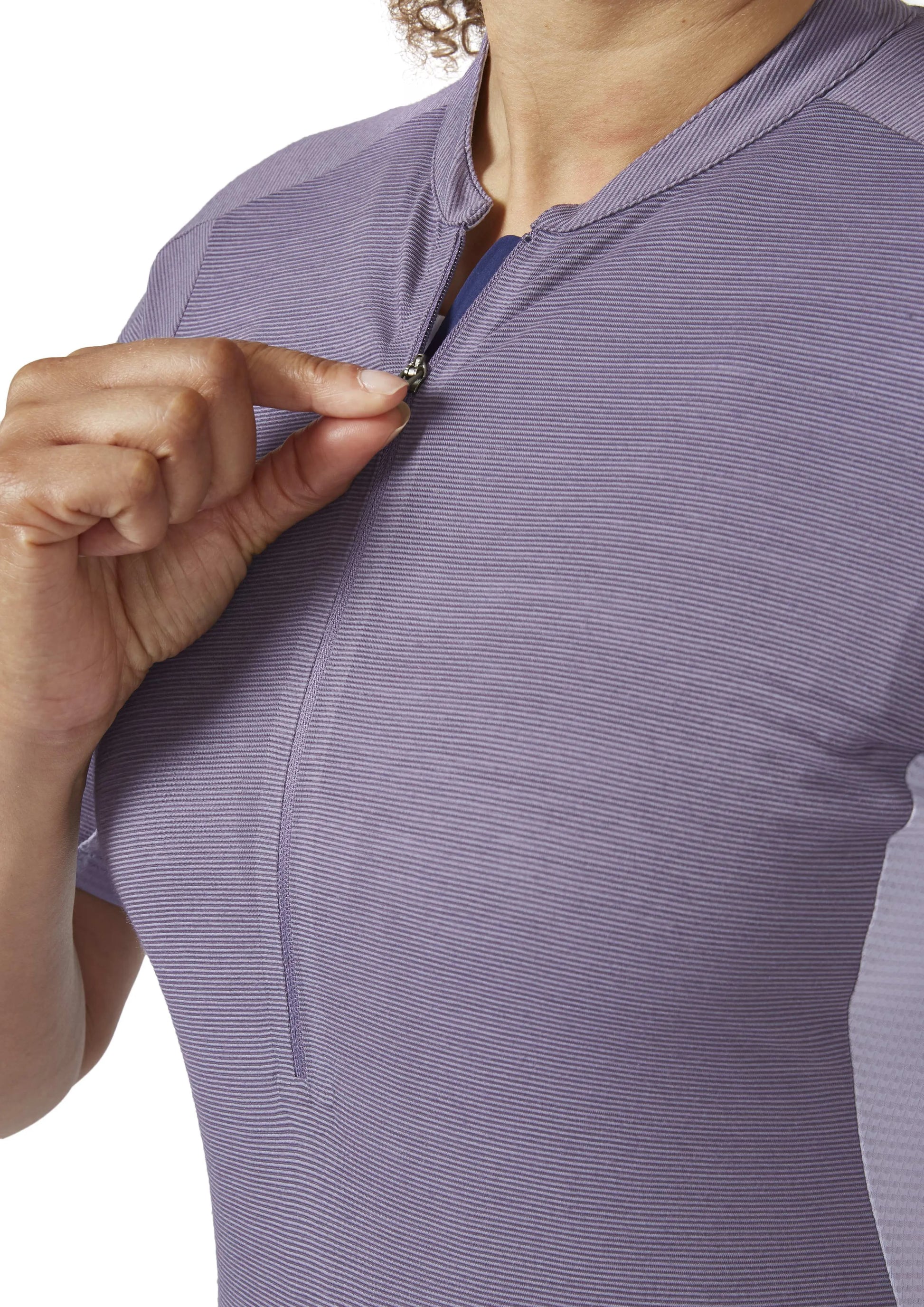 Rab Cindercrino Zip Tee Wmns Purple Sage / 16/XL