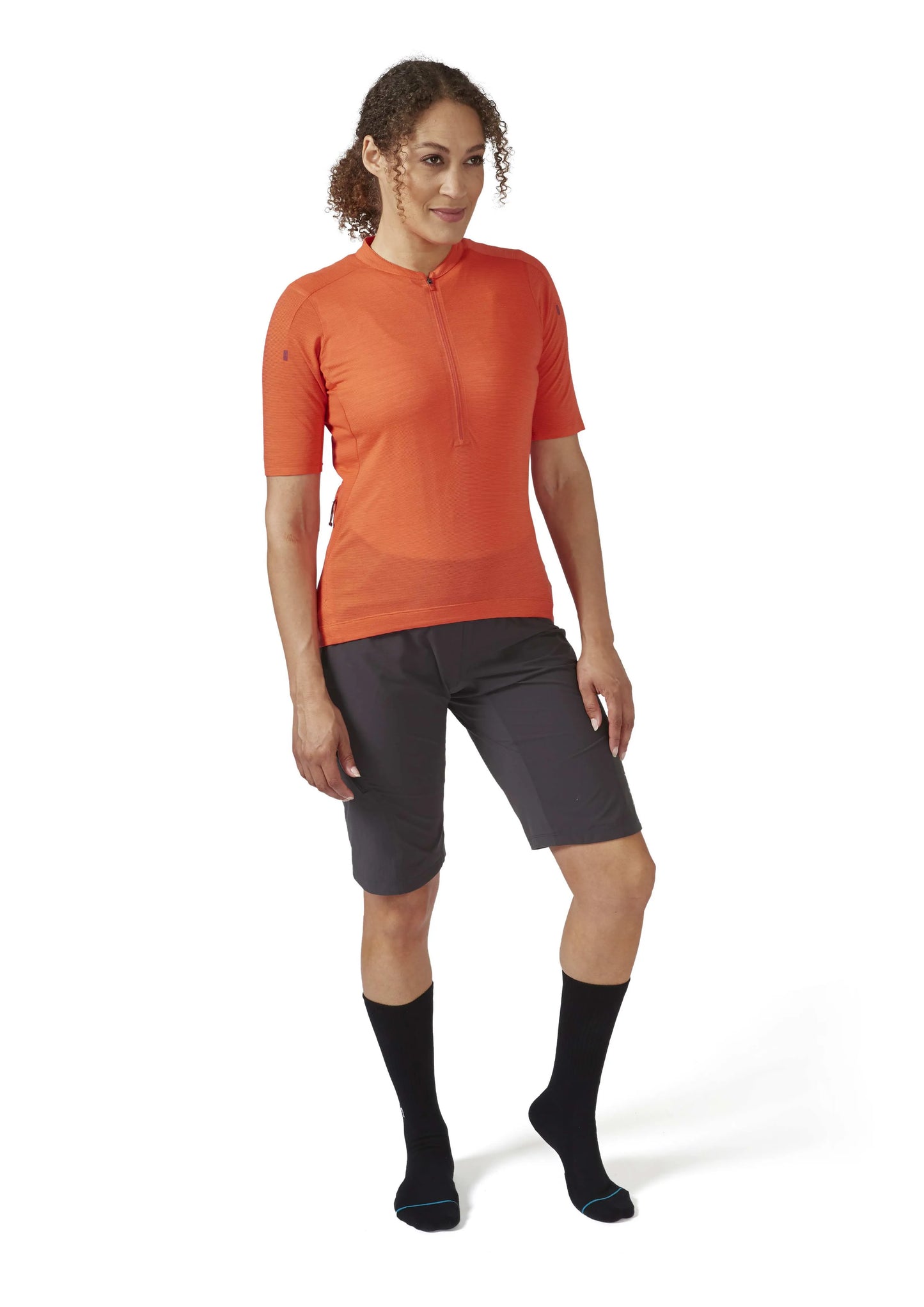 Rab Cindercrino Zip Tee Wmns Red Grapefruit / 16/XL