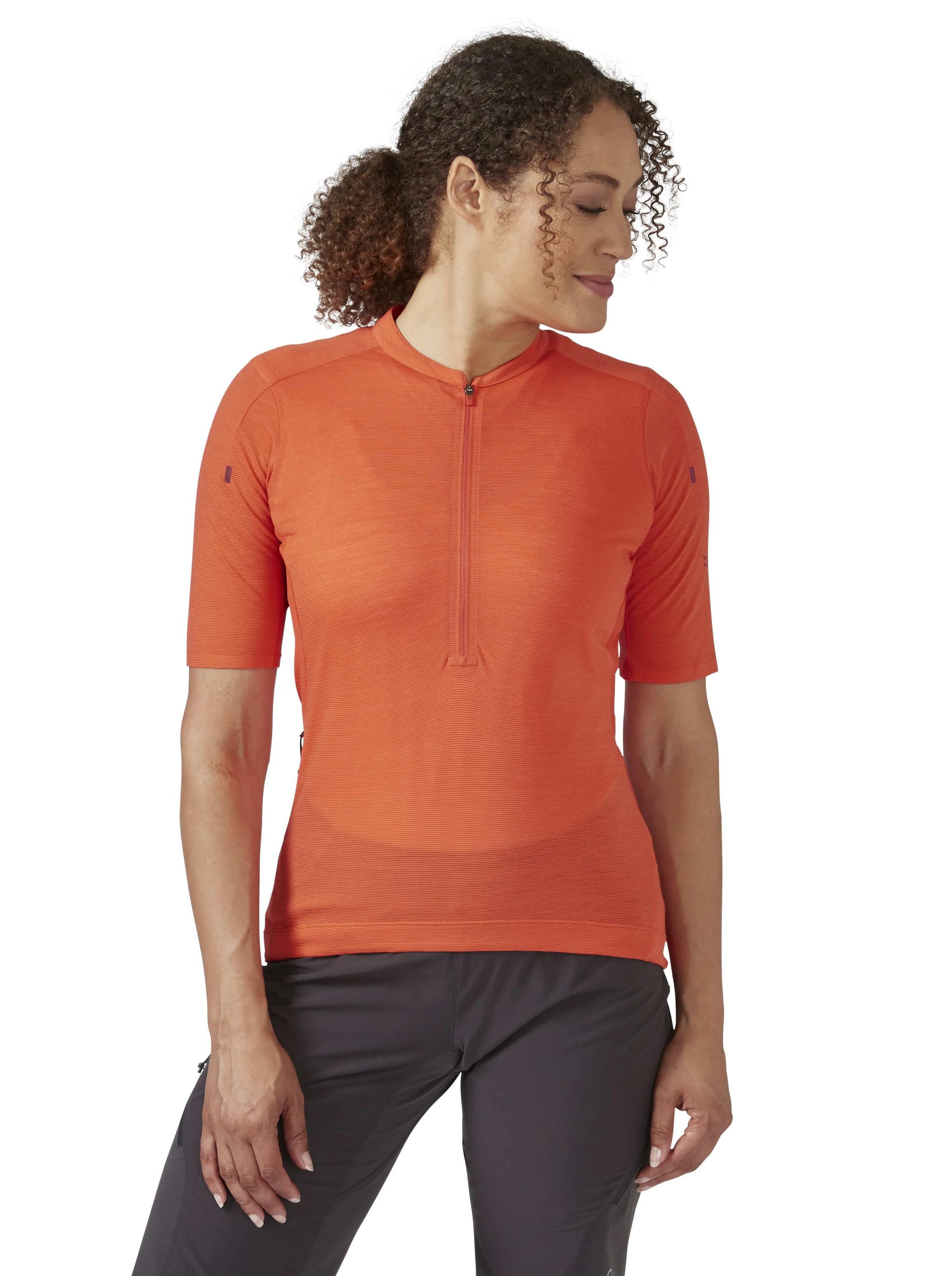 Rab Cindercrino Zip Tee Wmns Red Grapefruit / 16/XL