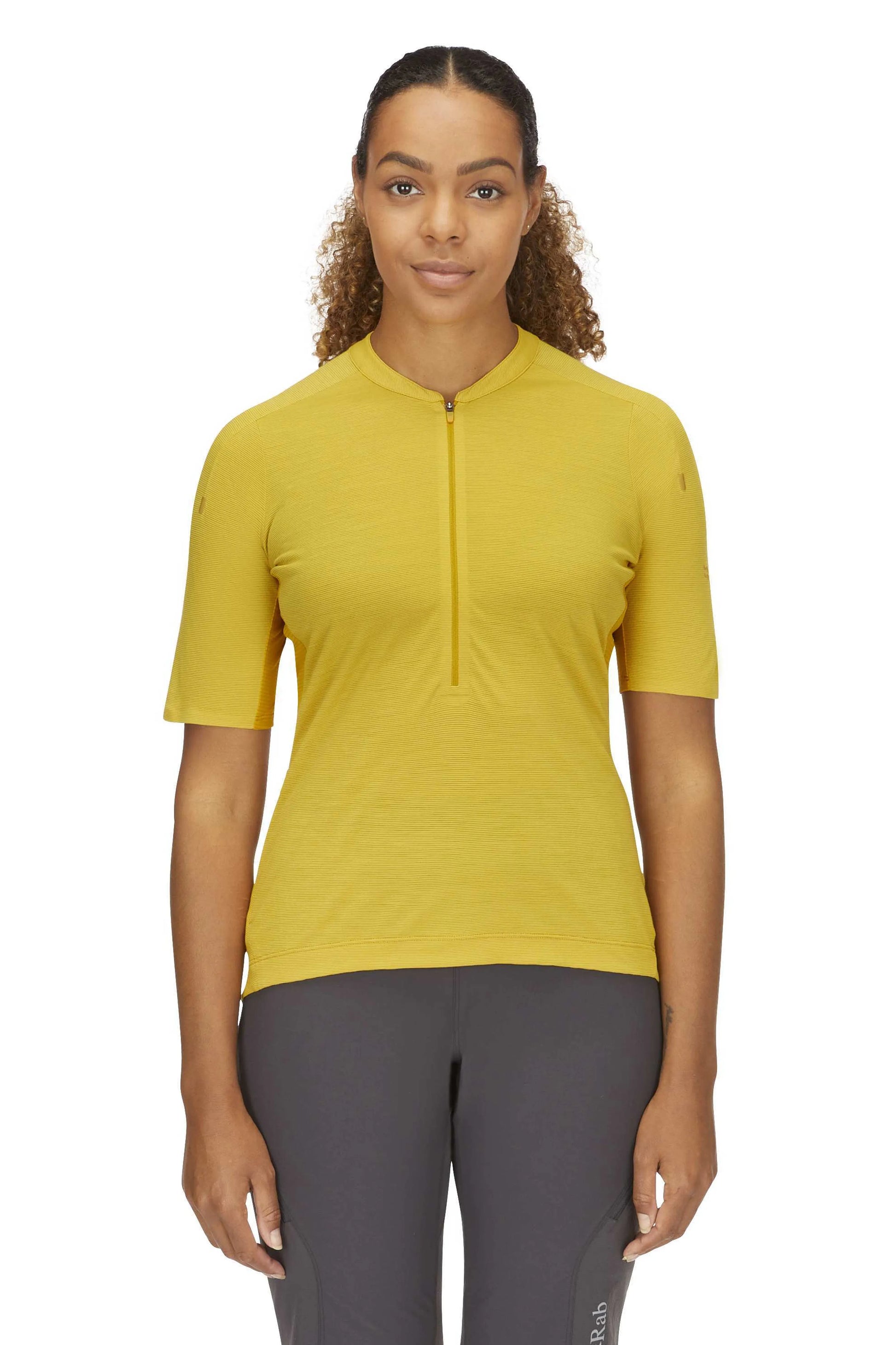 Rab Cindercrino Zip Tee Wmns Sahara / 16/XL