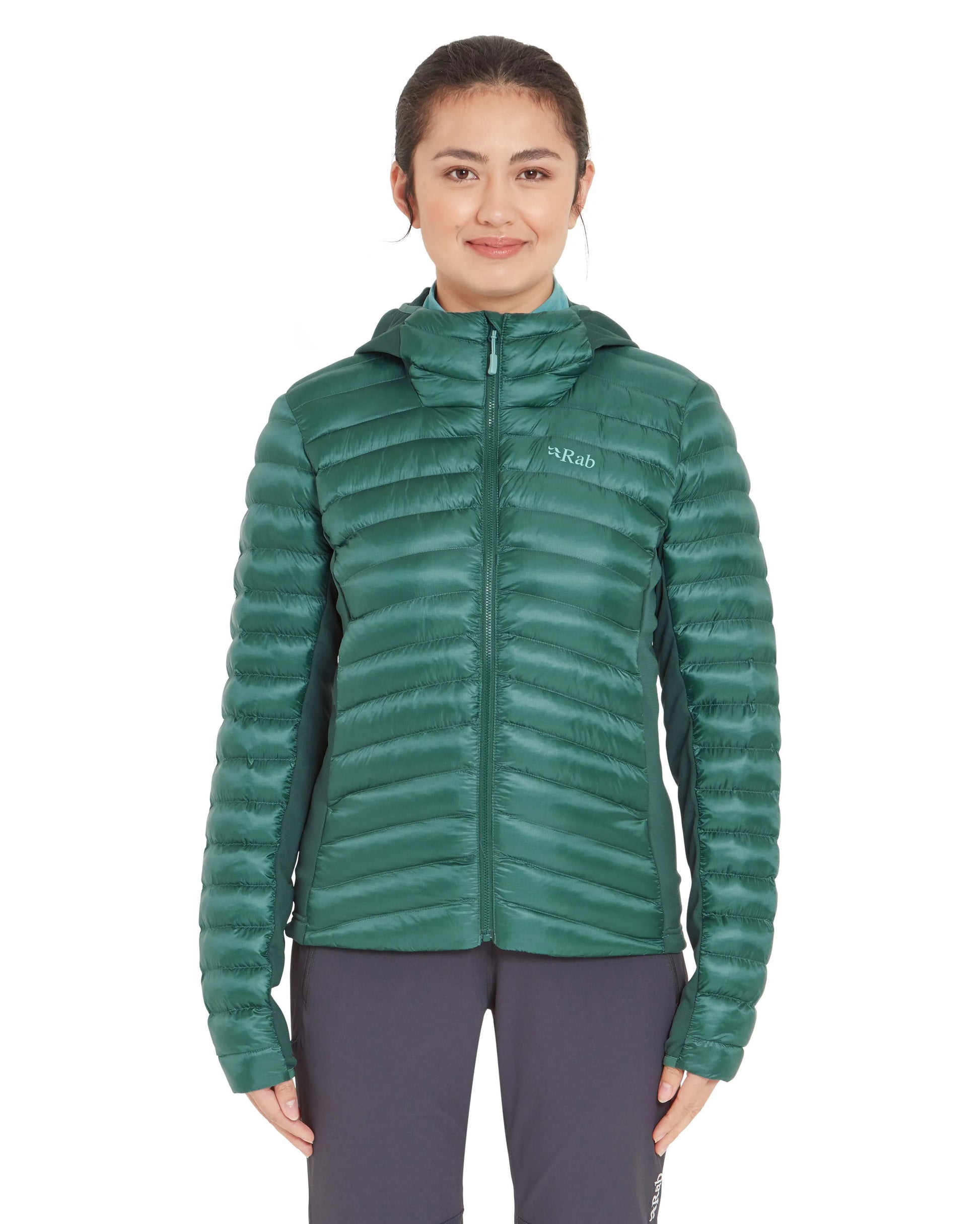 Rab Cirrus Flex Hoody Wmns Eucalyptus/Green Slate / 16/XL