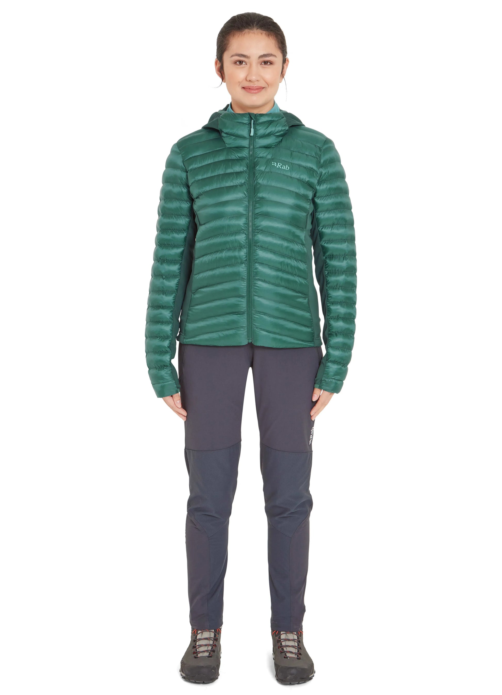 Rab Cirrus Flex Hoody Wmns Eucalyptus/Green Slate / 16/XL