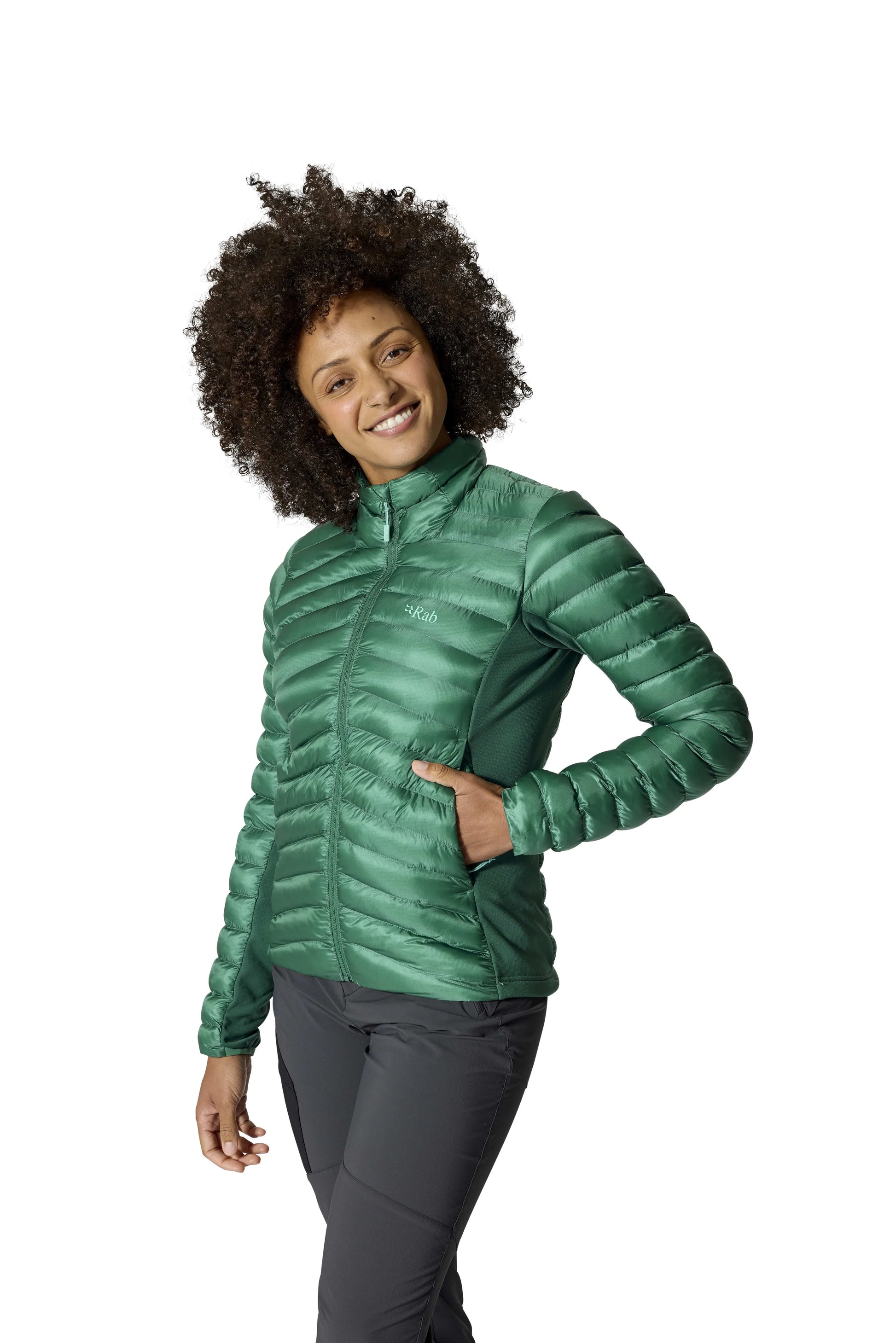 Rab Cirrus Flex Jacket Wmns Eucalyptus/Green Slate / 16/XL