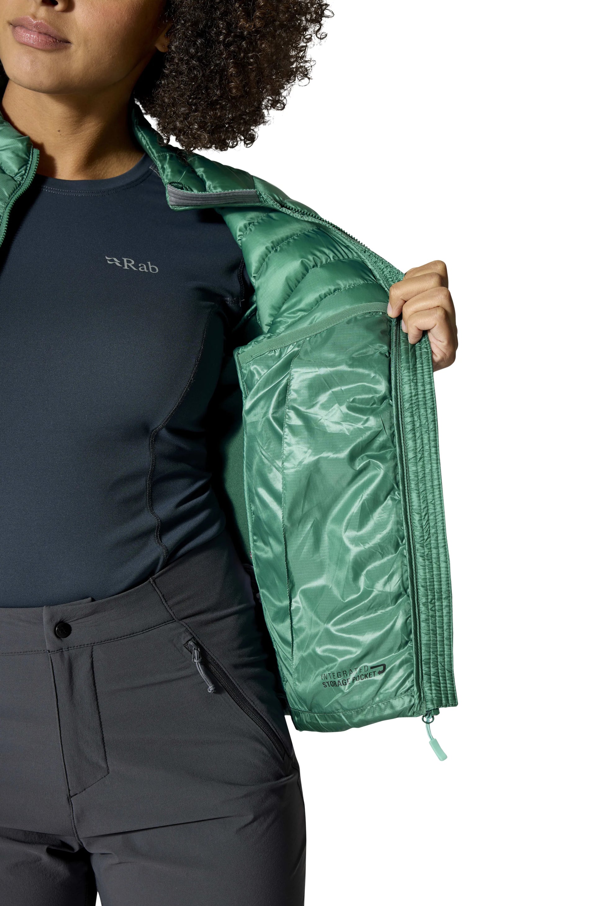 Rab Cirrus Flex Jacket Wmns Eucalyptus/Green Slate / 16/XL
