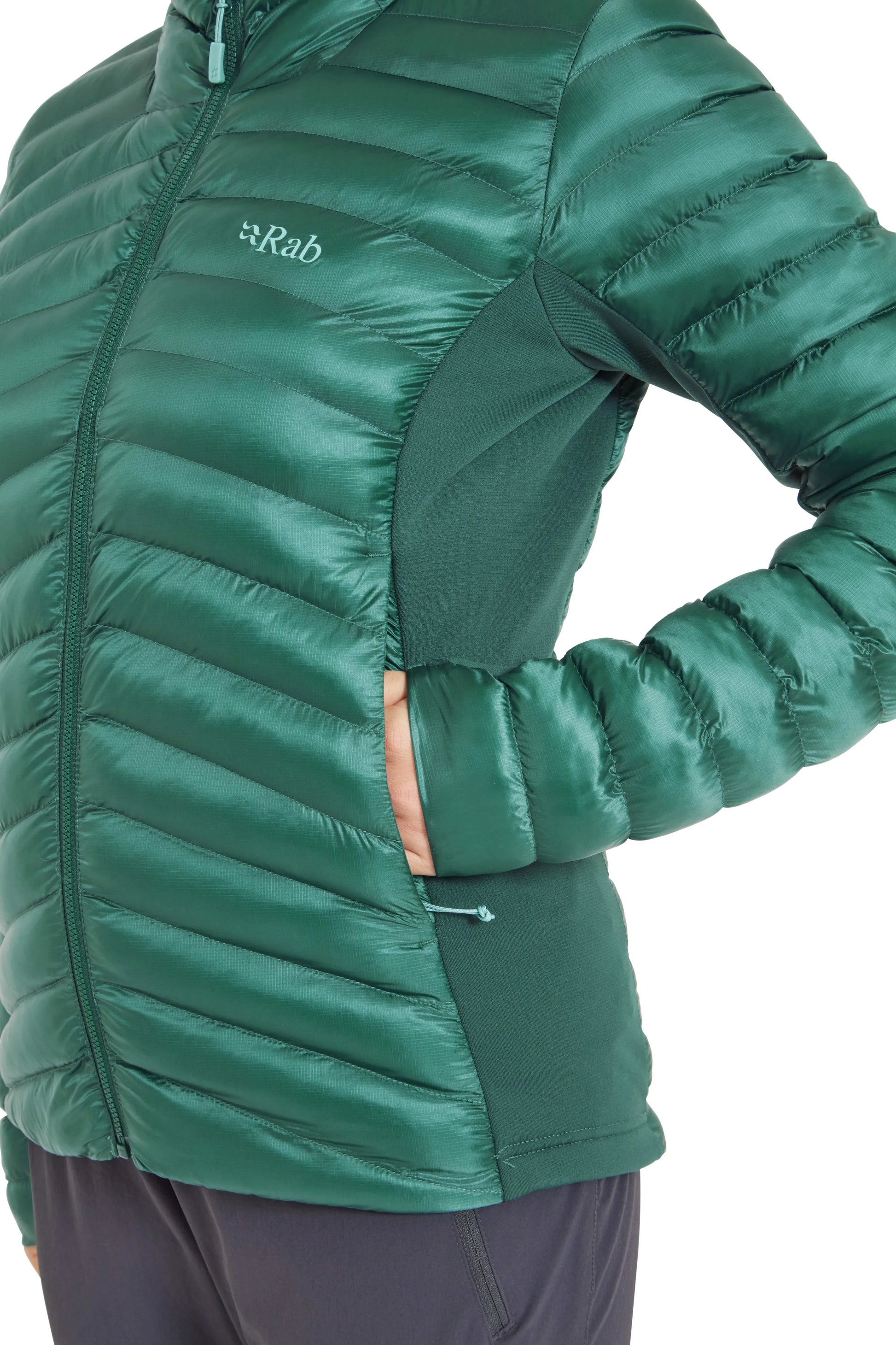 Rab Cirrus Flex Jacket Wmns Eucalyptus/Green Slate / 16/XL