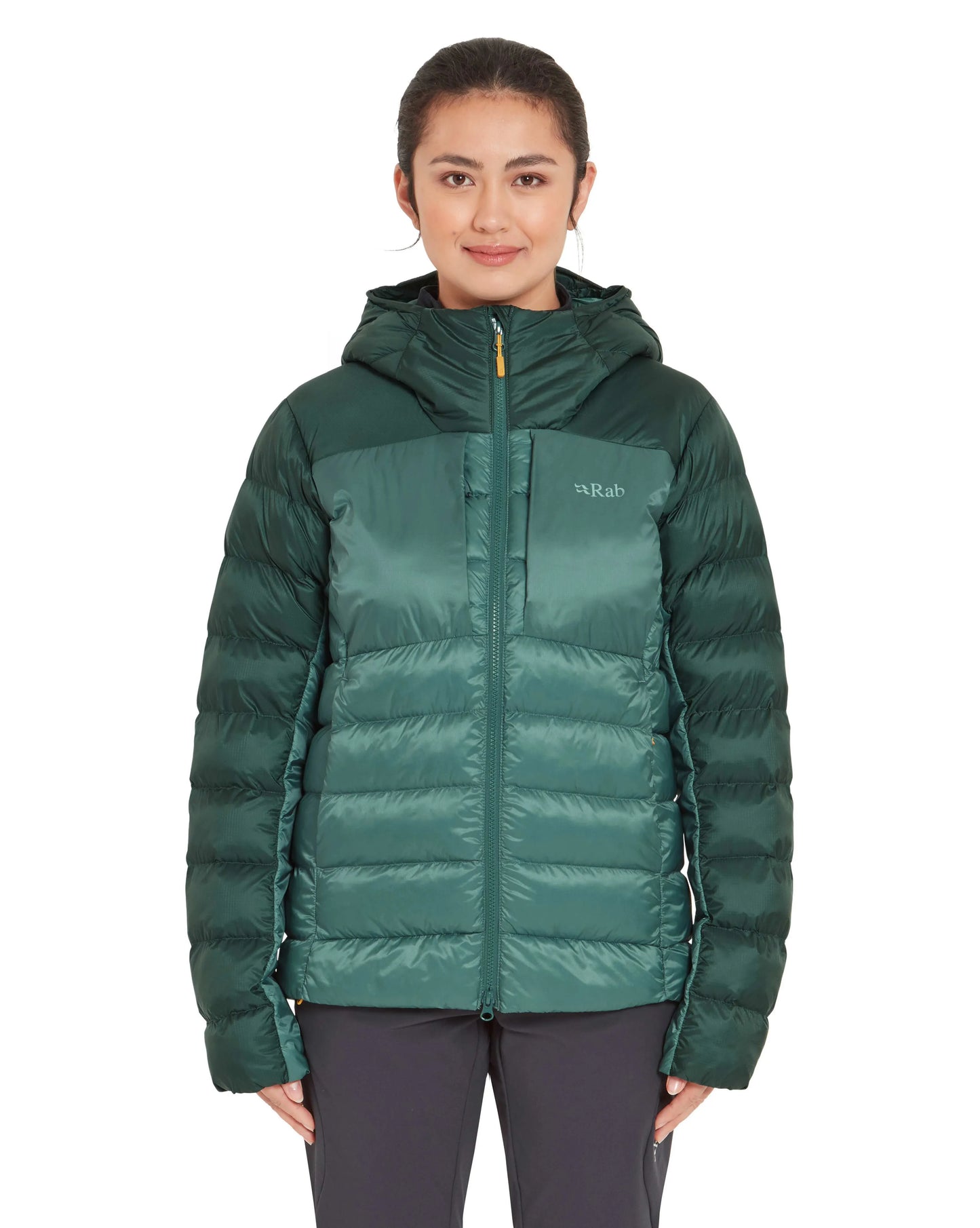 Rab Cirrus Ultra Hoody Wmns Green Slate/Eucalyptus / 16/XL