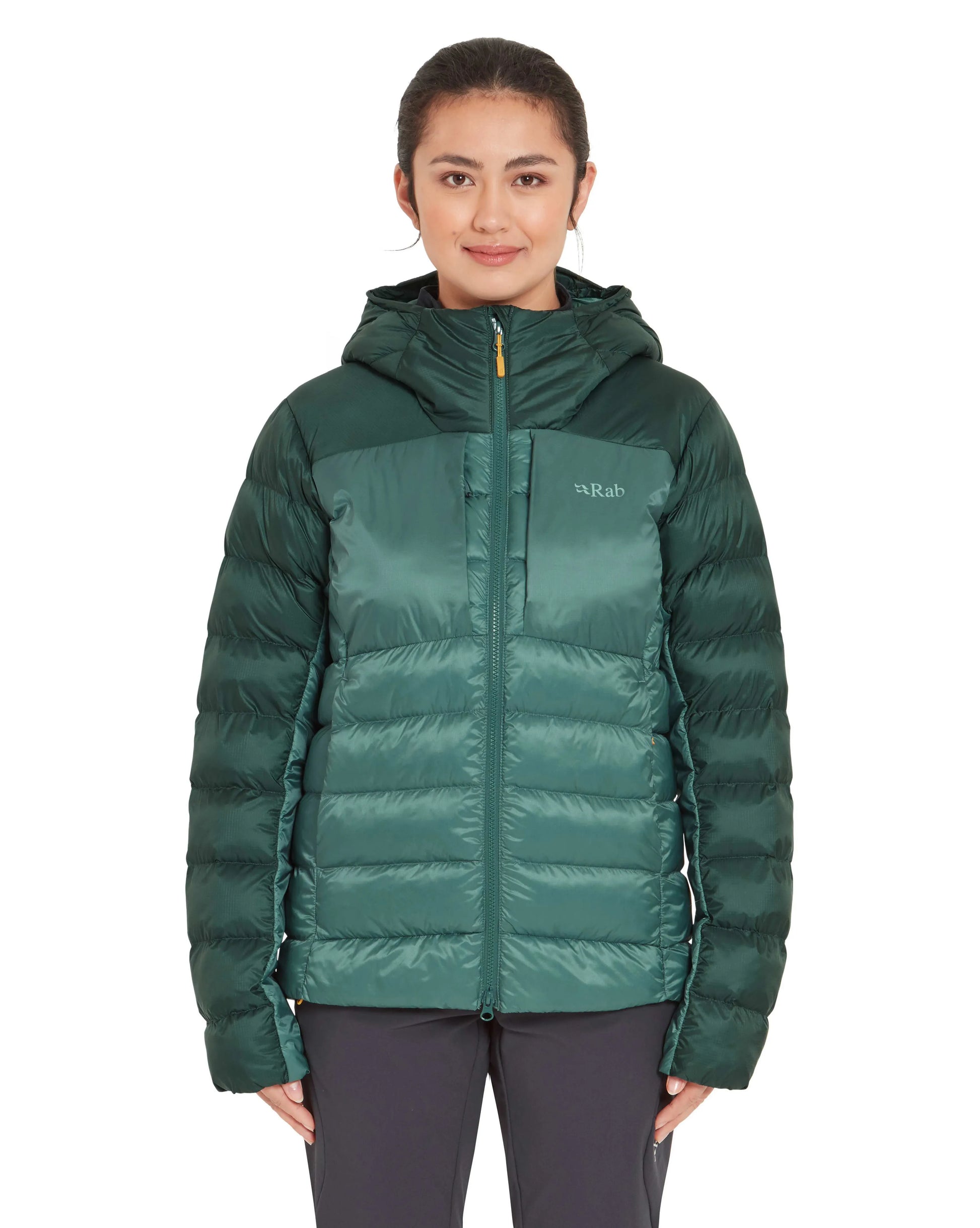 Rab Cirrus Ultra Hoody Wmns Green Slate/Eucalyptus / 16/XL