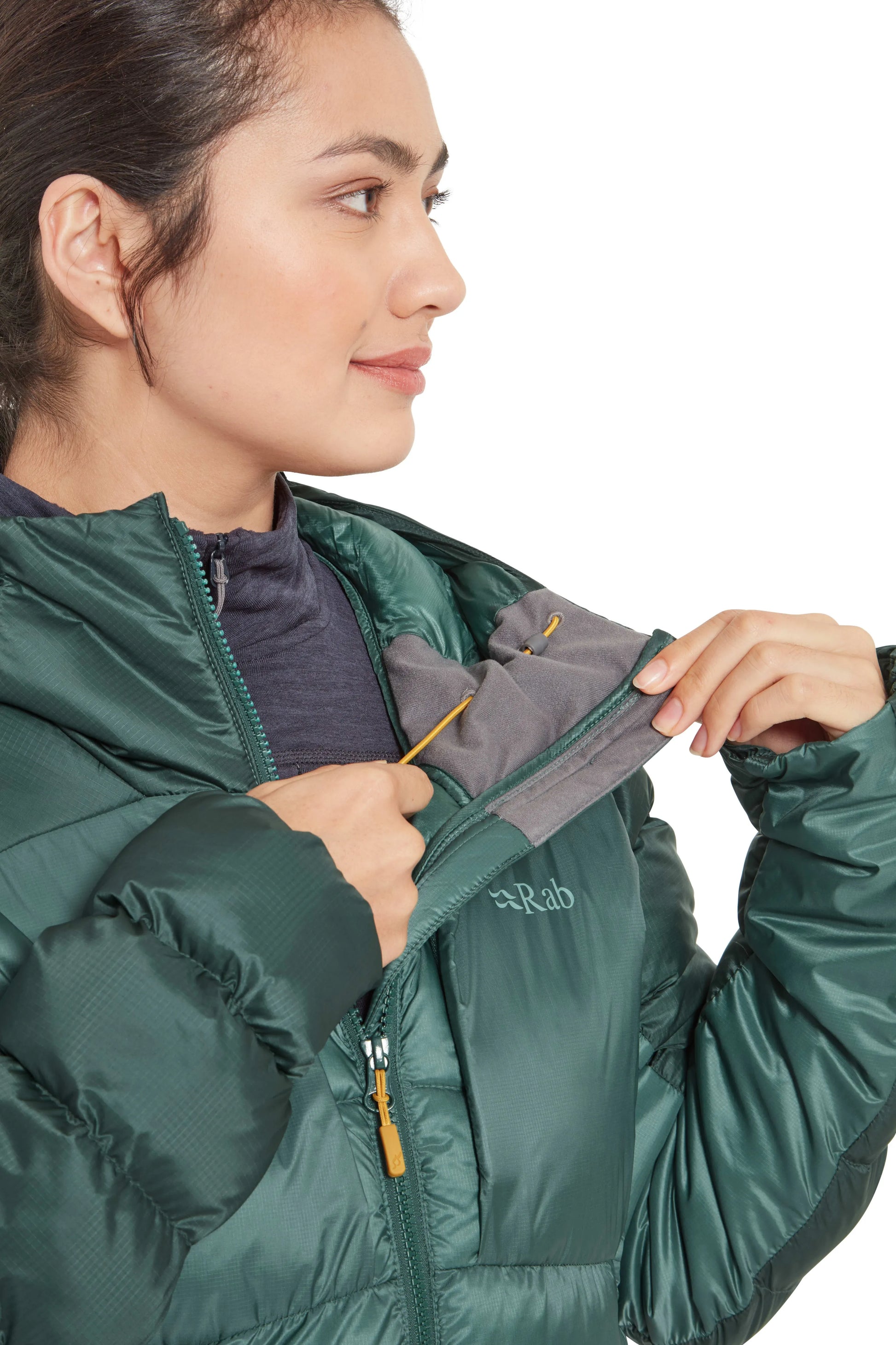 Rab Cirrus Ultra Hoody Wmns Green Slate/Eucalyptus / 16/XL