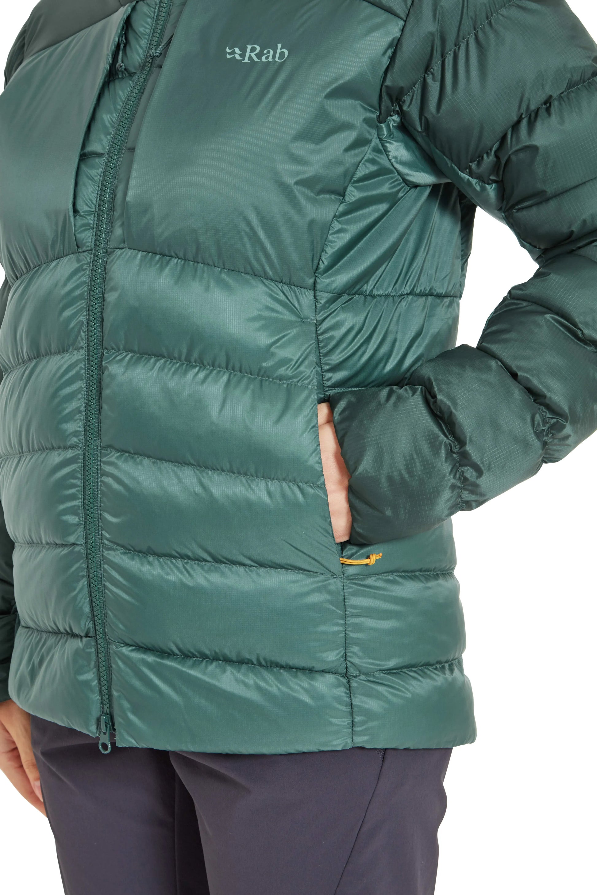 Rab Cirrus Ultra Hoody Wmns Green Slate/Eucalyptus / 16/XL