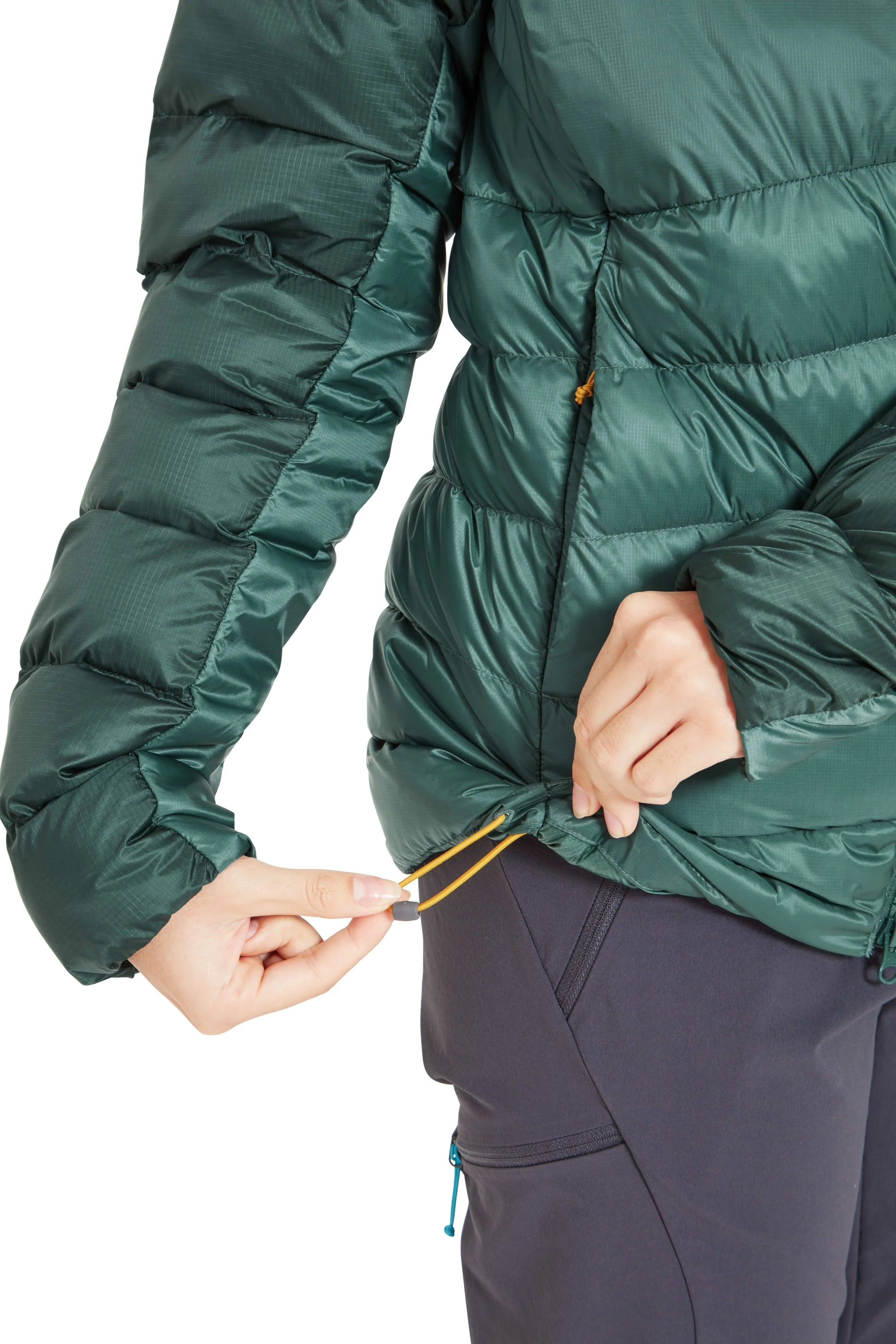 Rab Cirrus Ultra Hoody Wmns Green Slate/Eucalyptus / 16/XL