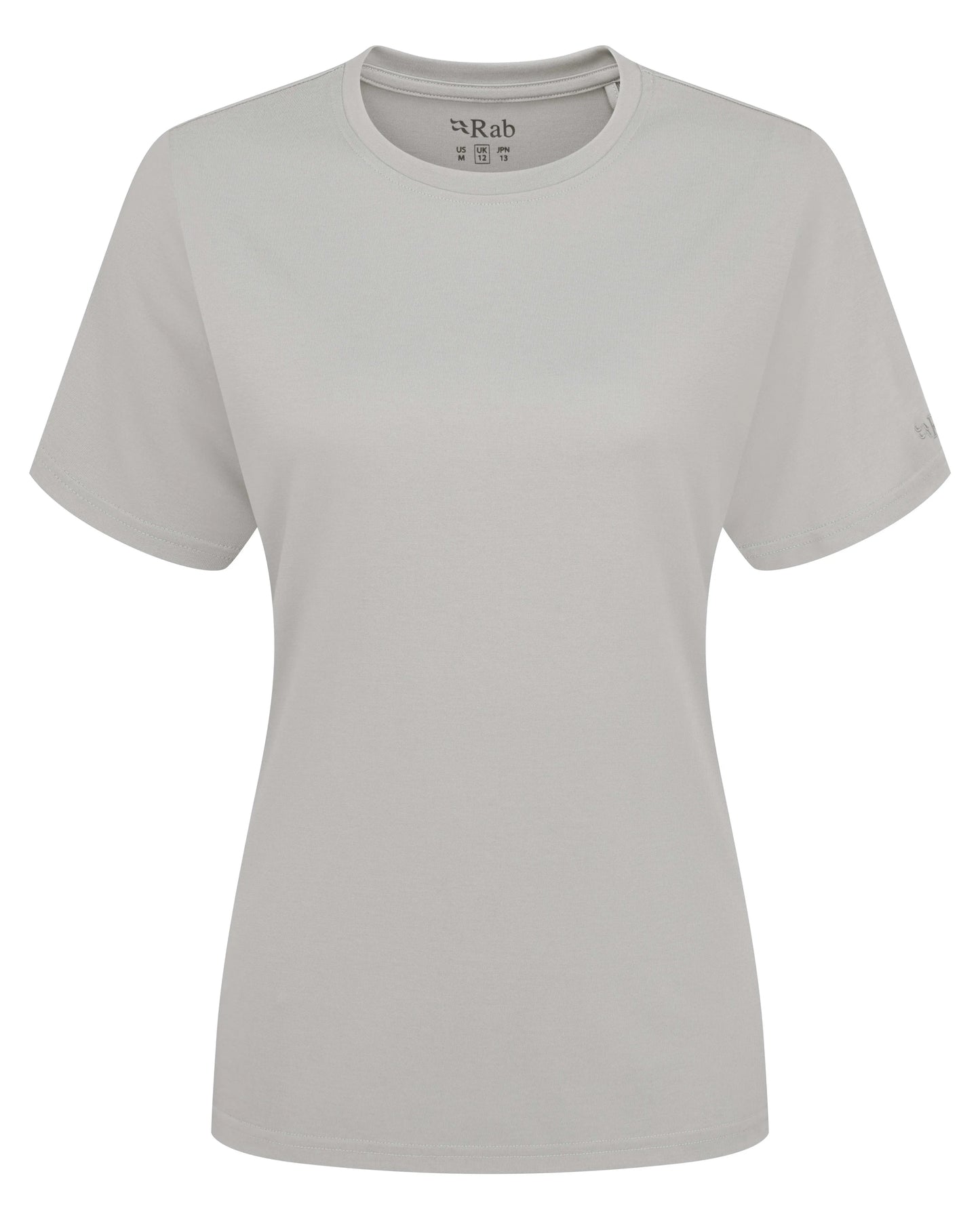 Rab Crimp Logo Tee Wmns Light Zinc / 16/XL