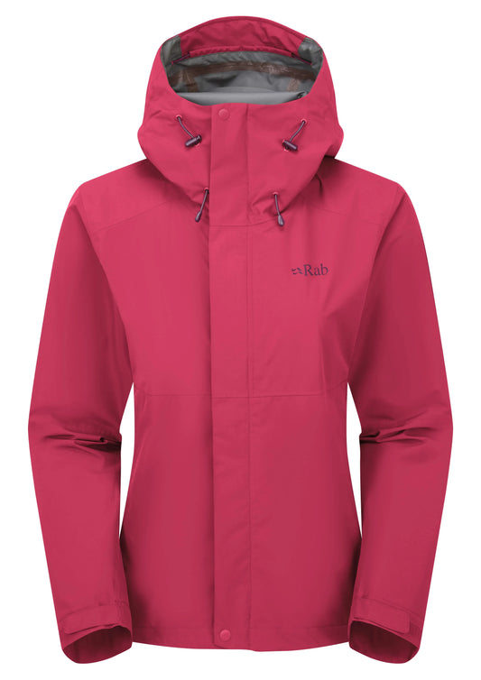 Rab Downpour Jacket Wmns Watermelon / 16/XL