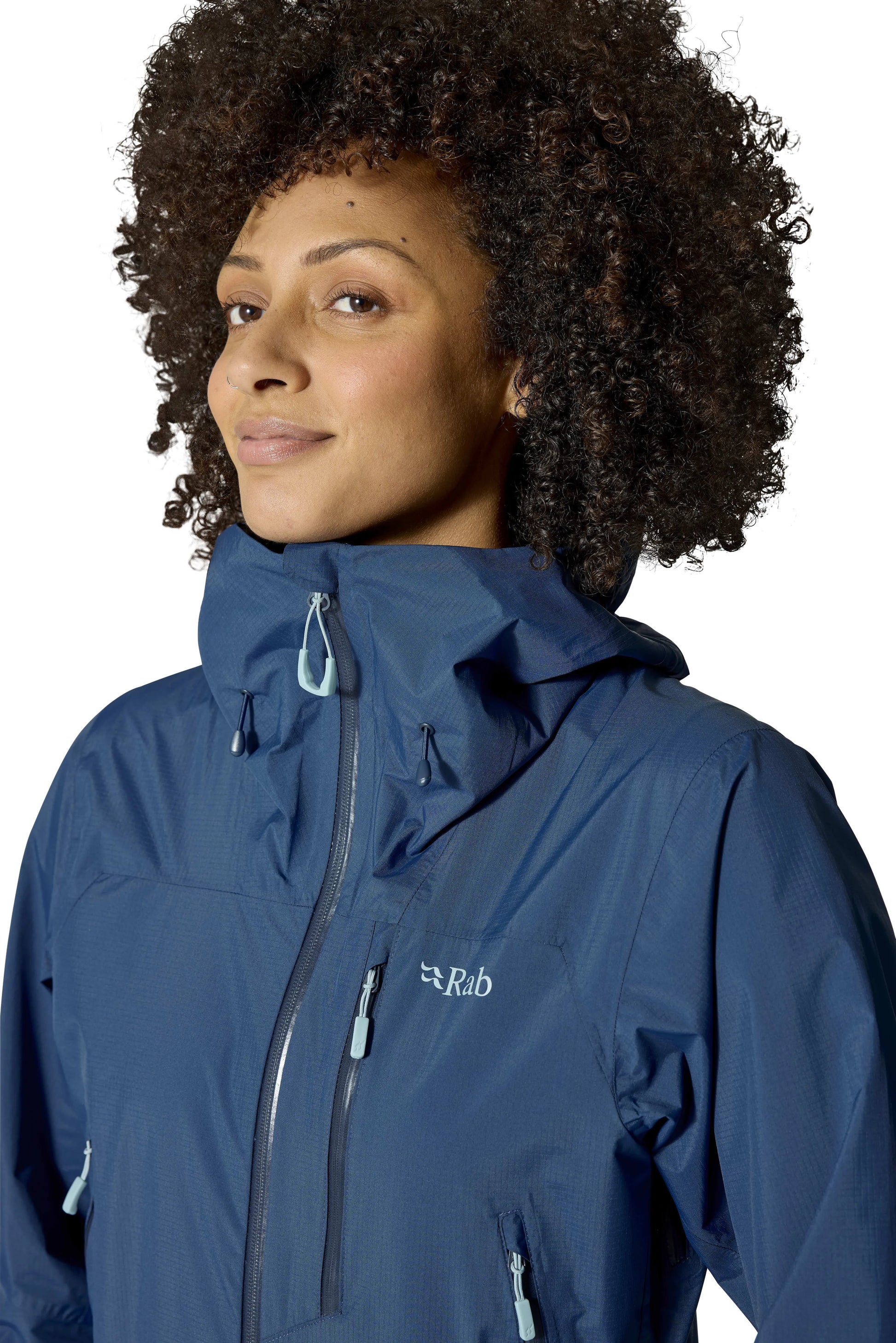 Rab Downpour Mountain Jacket Wmns Tempest Blue / 16/XL
