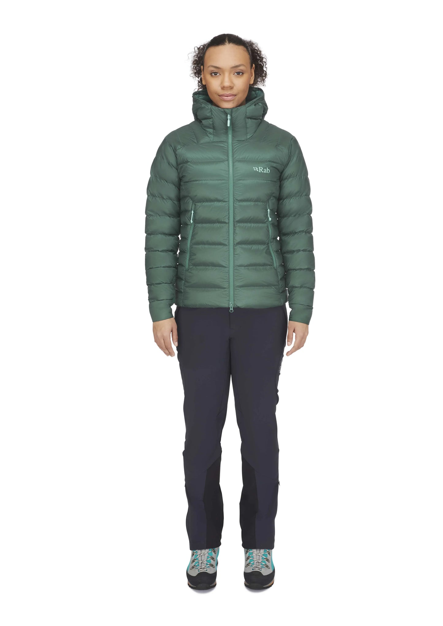 Rab Electron Pro Jacket Wmns Green Slate / 16/XL