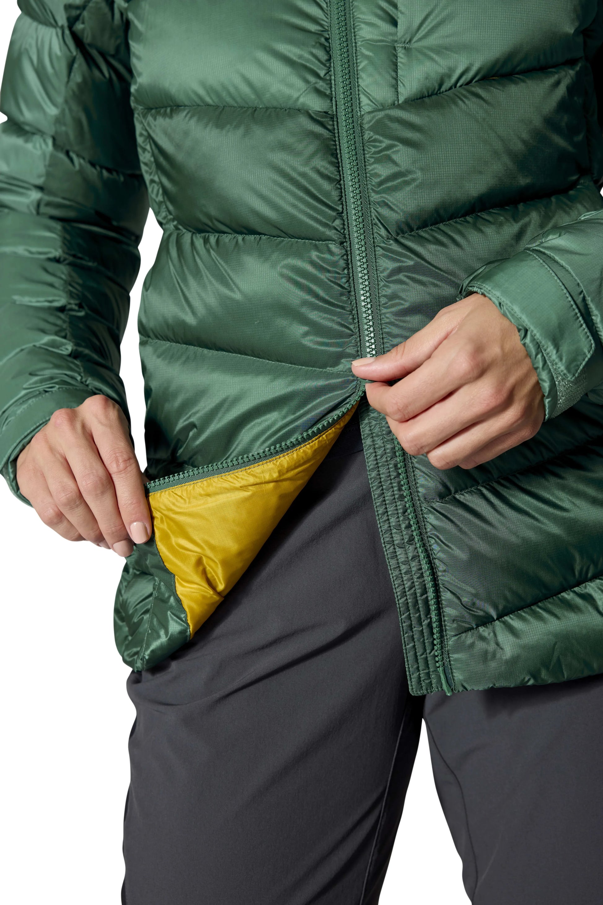Rab Glaceon Pro Jacket Wmns Eucalyptus/Green Slate / 16/XL
