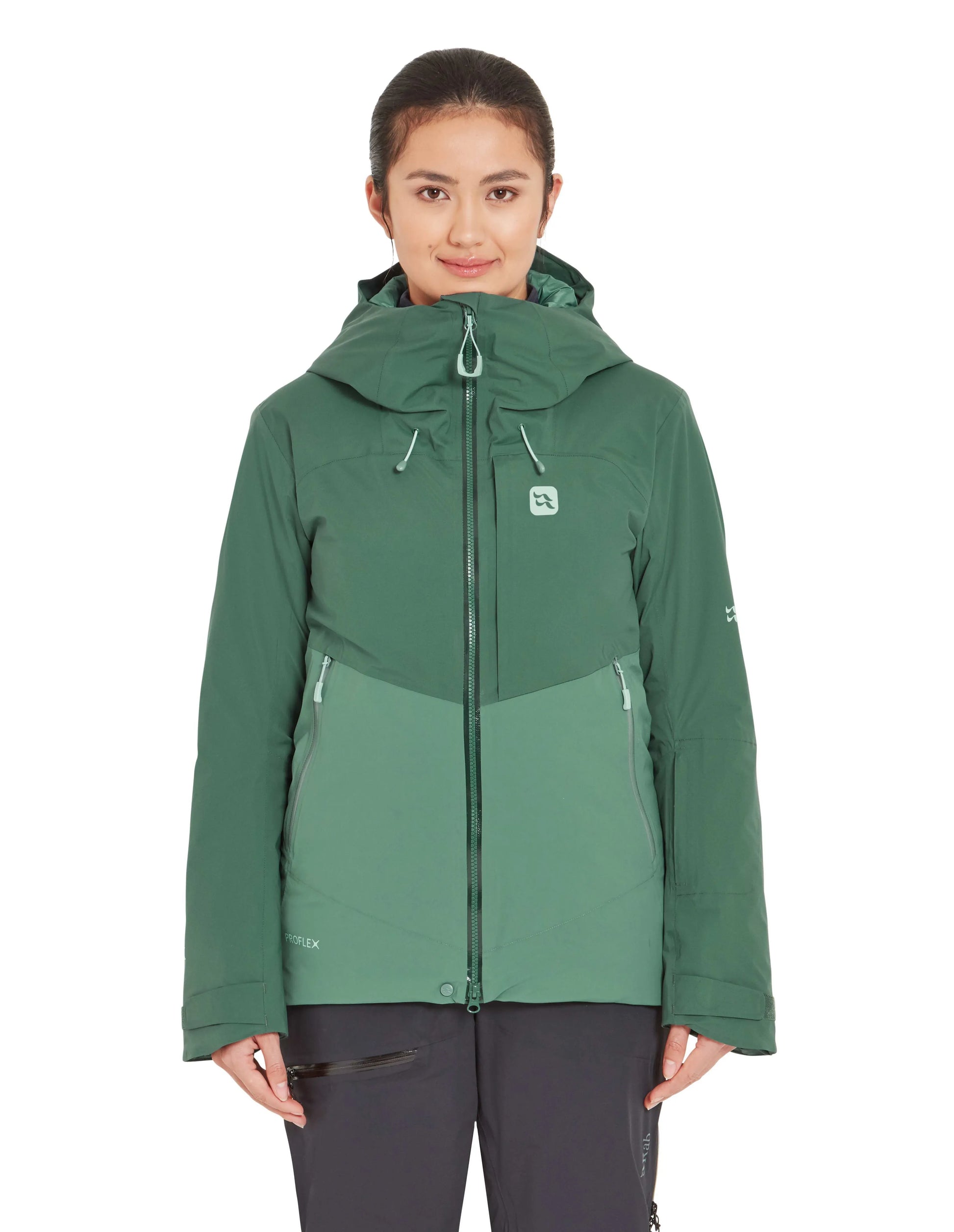 Rab Khroma Diffract Jacket Wmns Green Slate/Eucalyptus / 16/XL