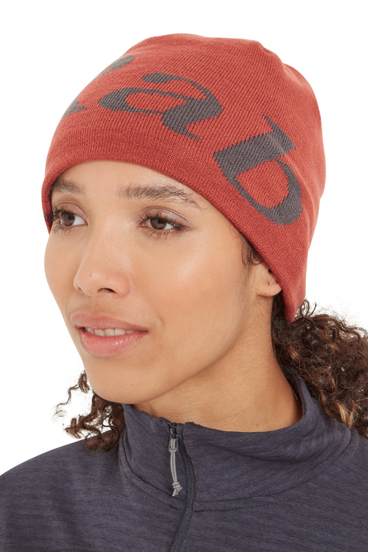Rab Logo Beanie Tuscan Red/Graphene / ONE