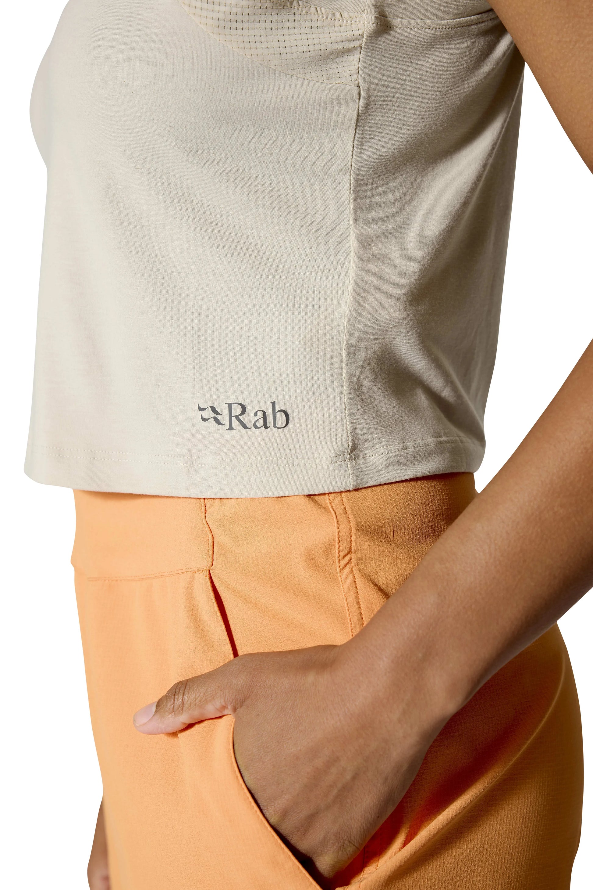 Rab Rivelin Crop Tank Wmns Pebble / 16/XL