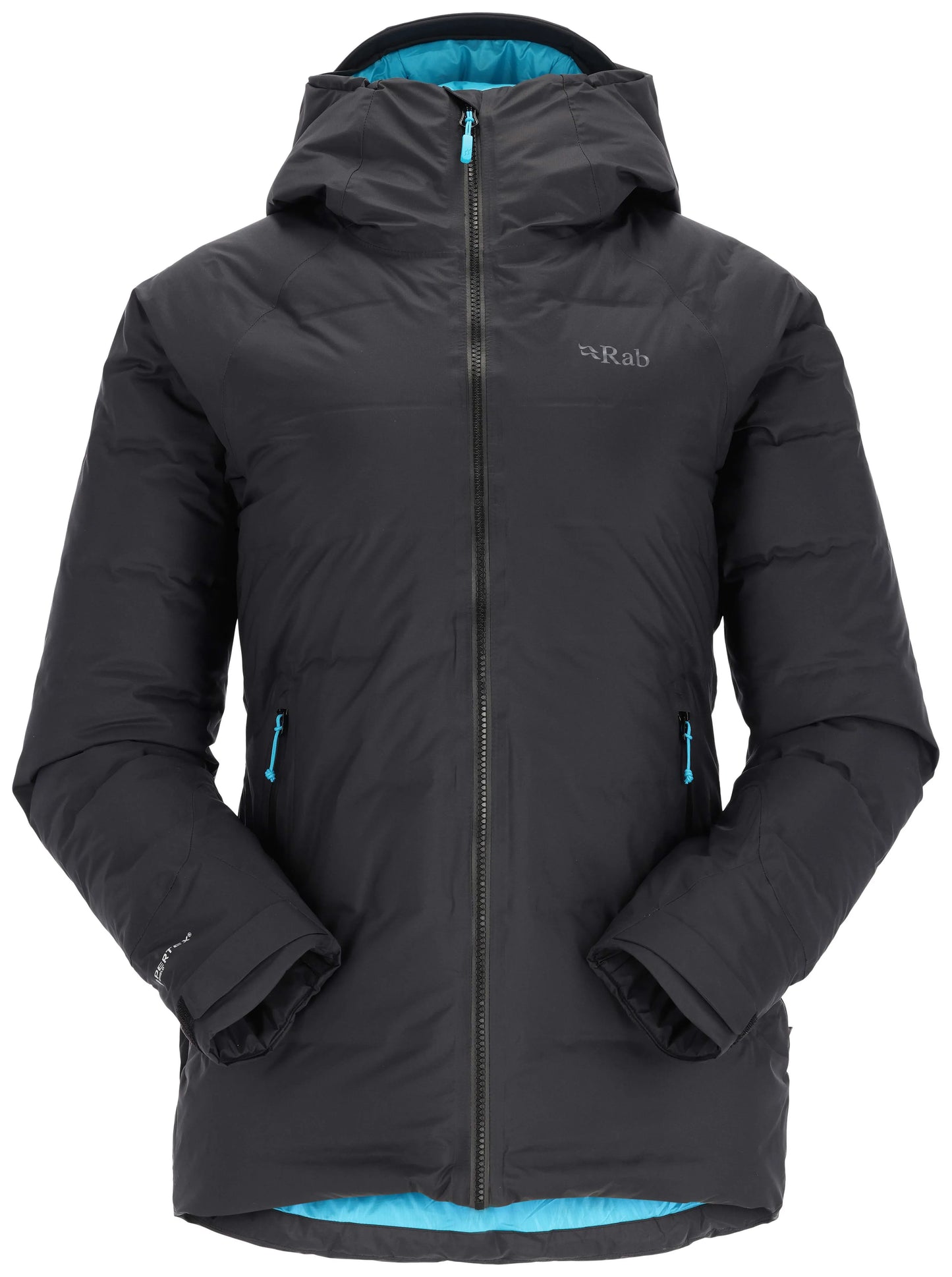 Rab Valiance Jacket Wmns Black (Aquamarine) / 18/XXL
