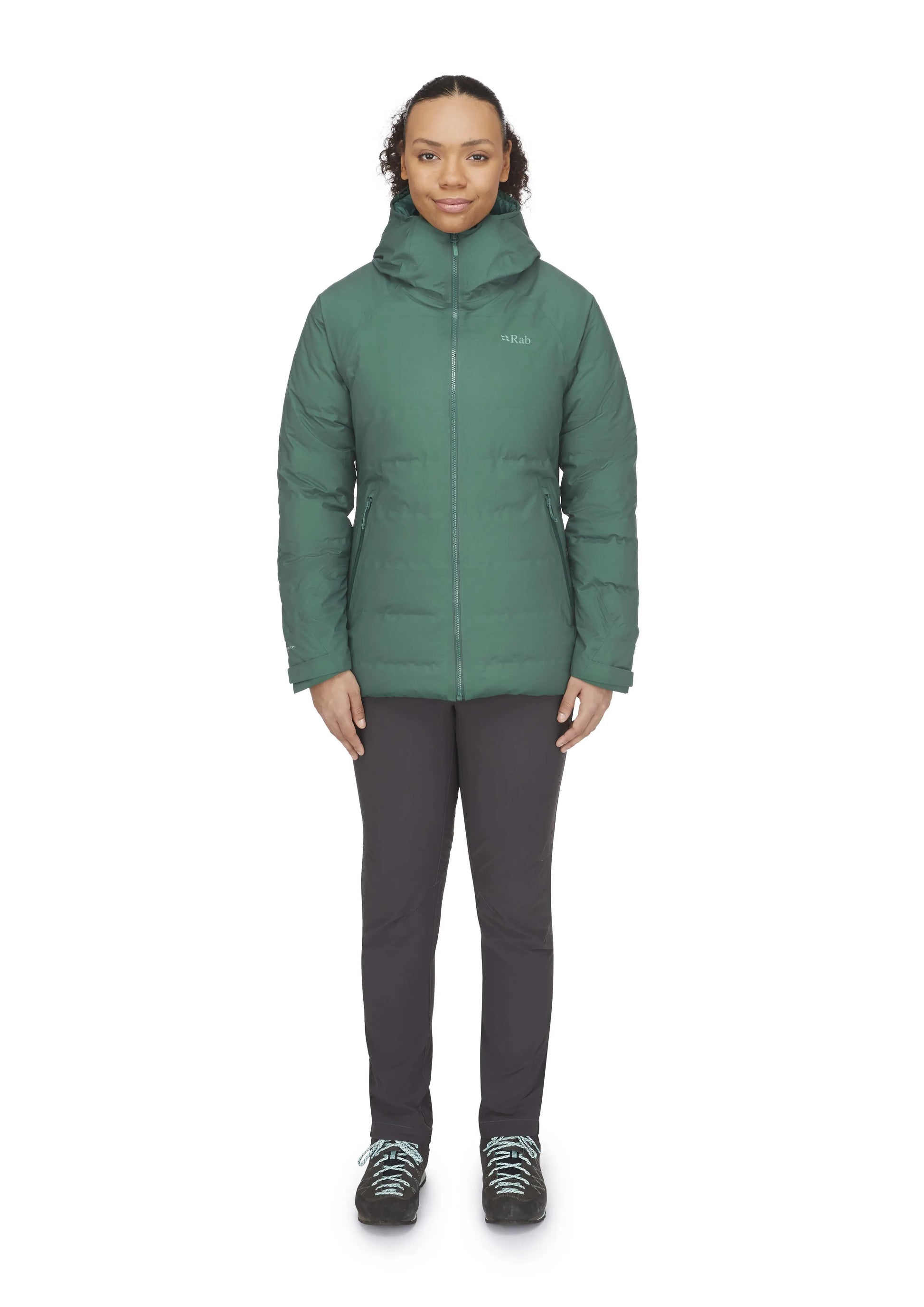 Rab Valiance Jacket Wmns Green Slate / 18/XXL