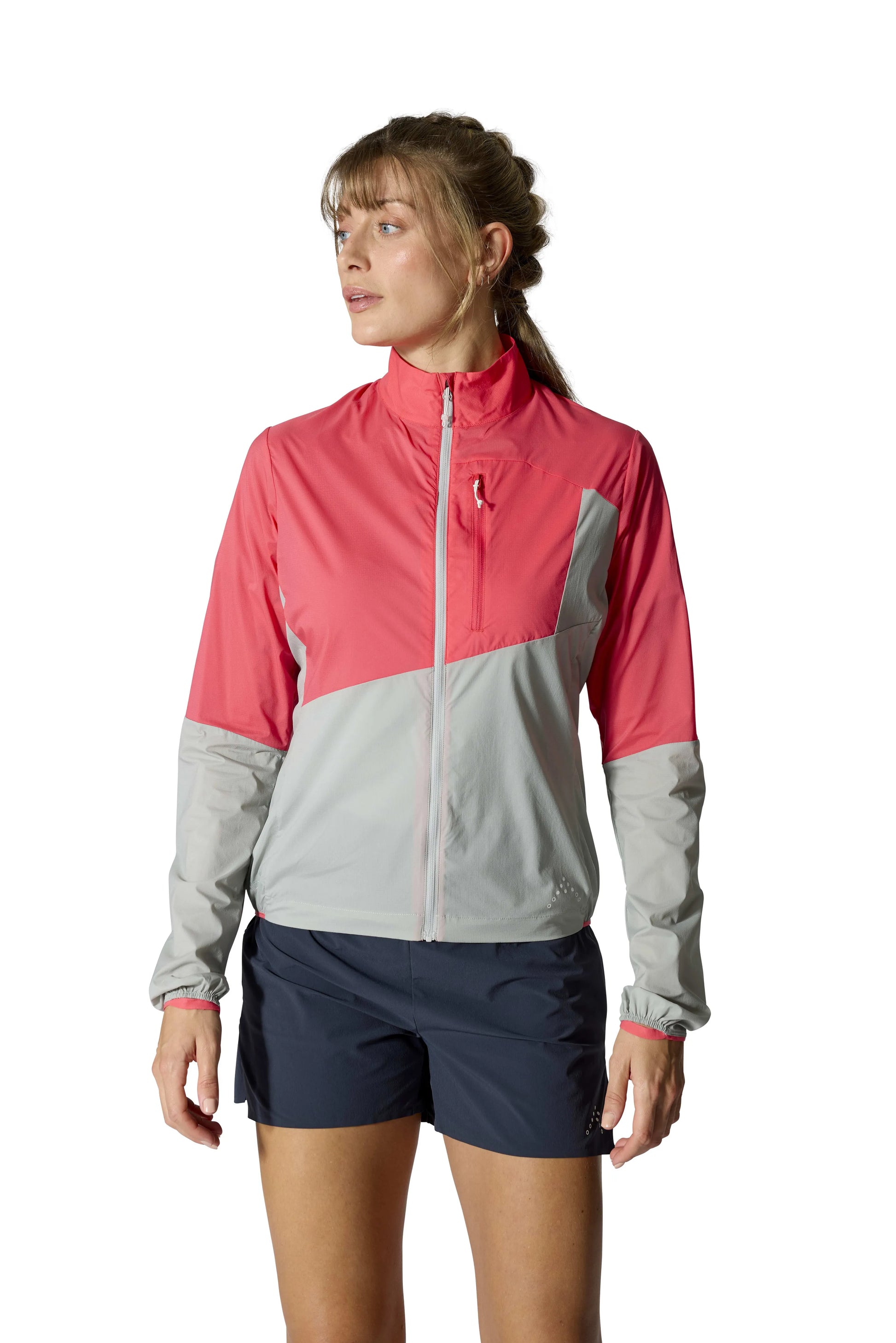 Rab Windveil Jacket Wmns Hibiscus/Light Zinc / 16/XL